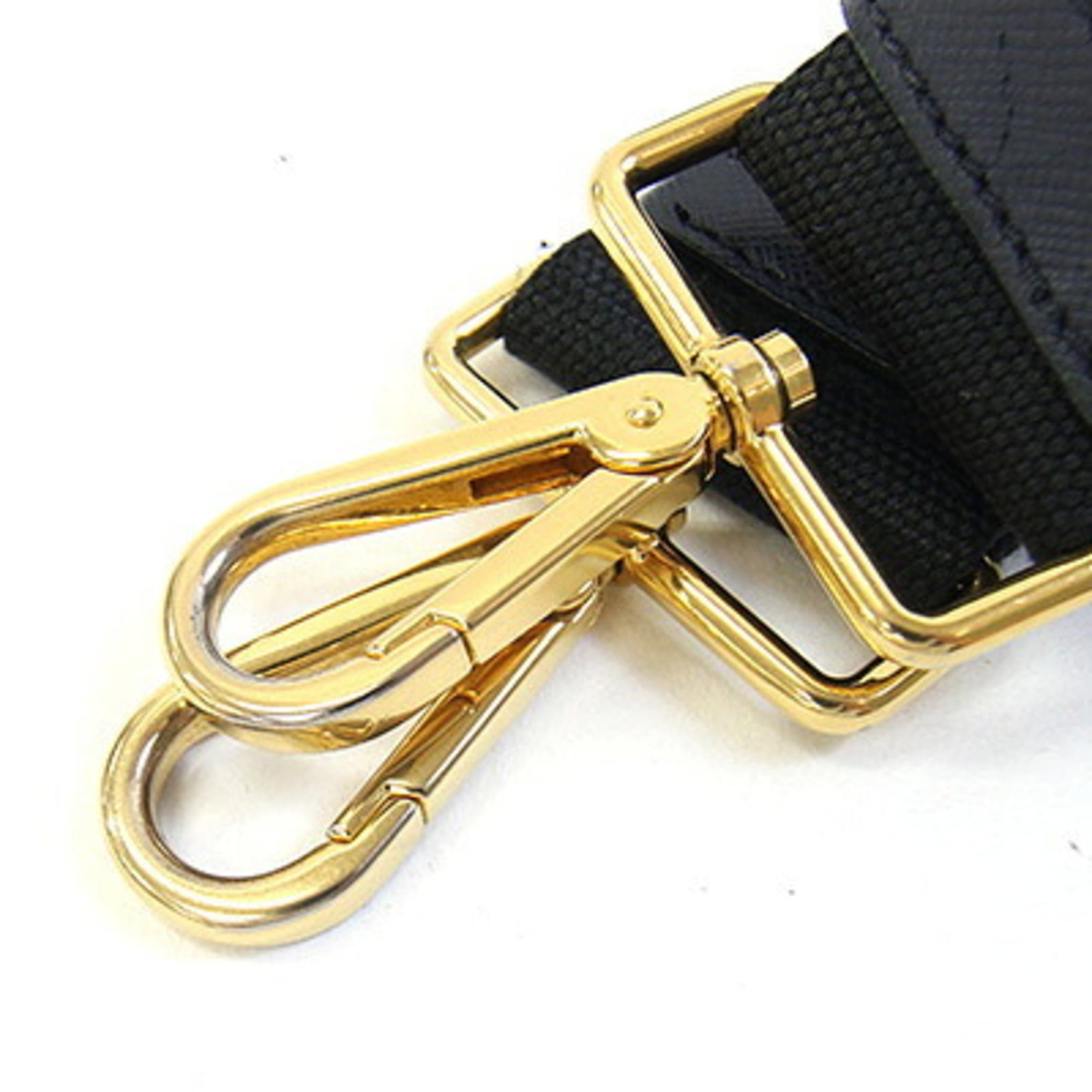 Canvas Leather Metal Prada Shoulder Bag - 6