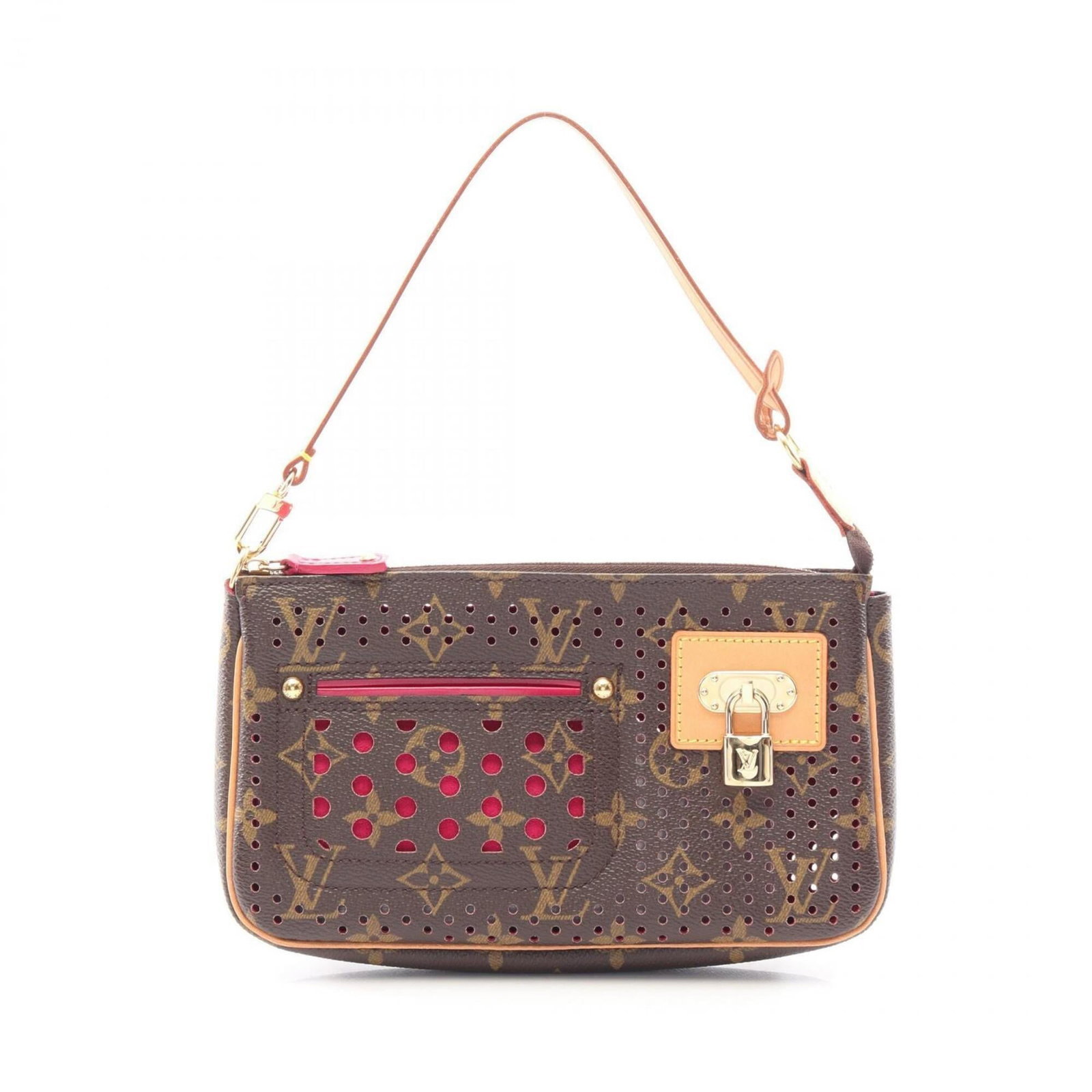 Canvas Leather Coated Handbag Vuitton Louis: Canvas Leather Coated Handbag Vuitton Louis Canvas Leather Coated Handbag Vuitton Louis bears a signature. Made from coated canvas and leather, this brown handbag features a unique combination of