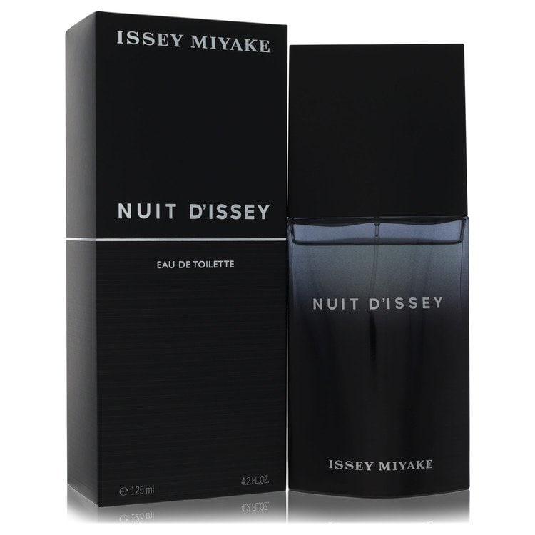 Nuit D'issey by Issey Miyake Eau De Toilette Spray 4.2 oz: Nuit D'issey by Issey Miyake Eau De Toilette Spray 4.2 oz This Nuit D'issey eau de toilette spray, created by Issey Miyake and perfumers Dominique Ropion and Loc Dong in 2014, offers a deep, rich