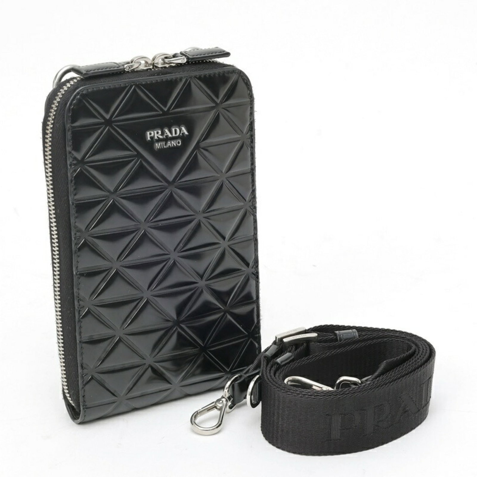 Patent Leather Prada Pouch - 7