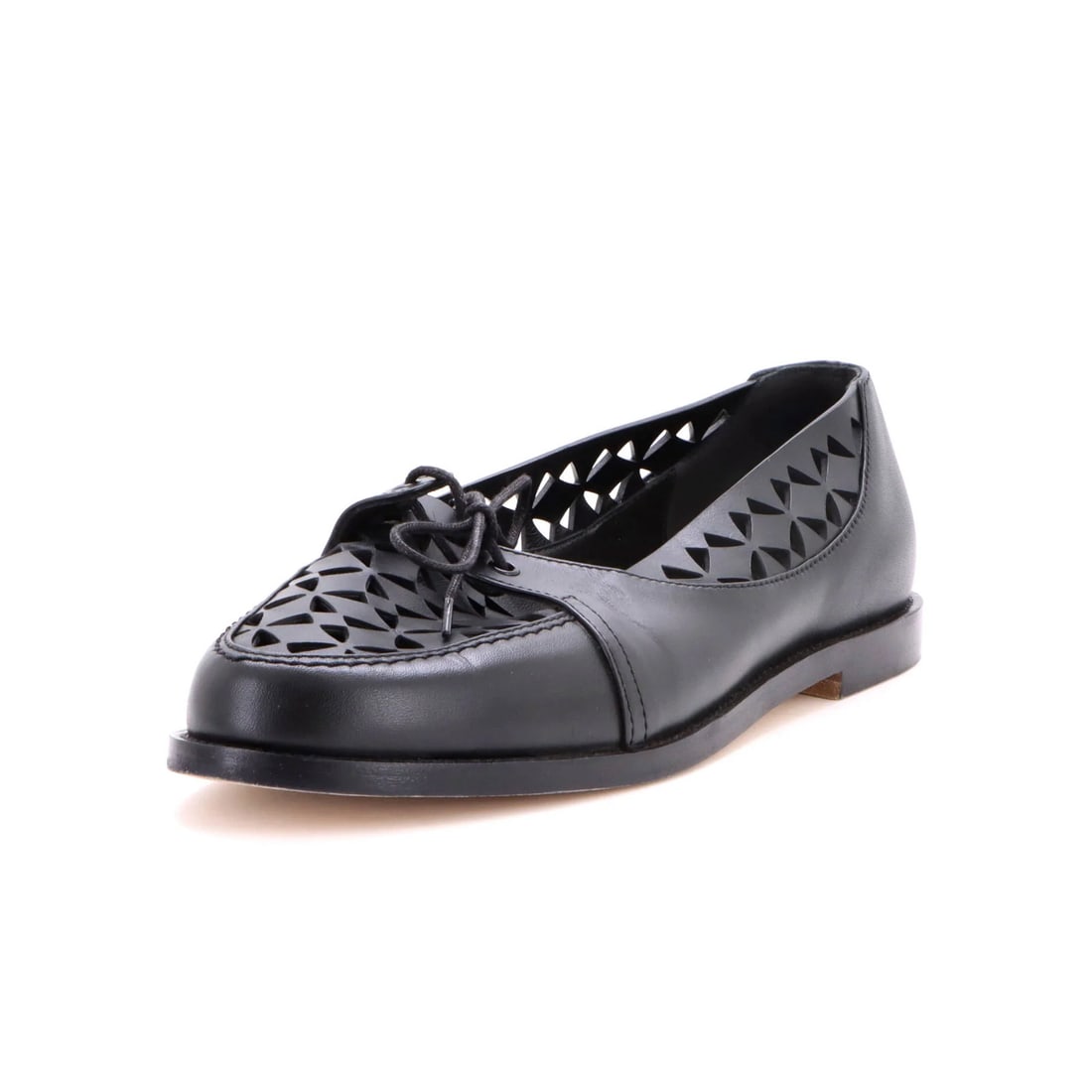Manolo Blahnik Women's Delirium Loafers Laser Cut Leather (1 of 6)