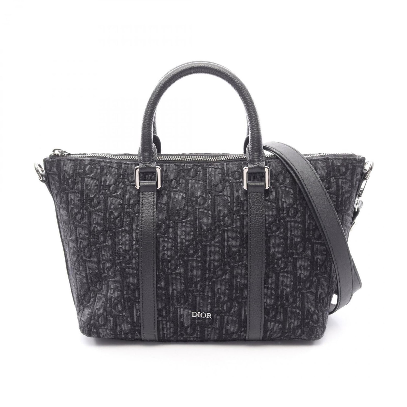 Christian Dior Handbag Weekend Bag Canvas Leather (1 of 7)
