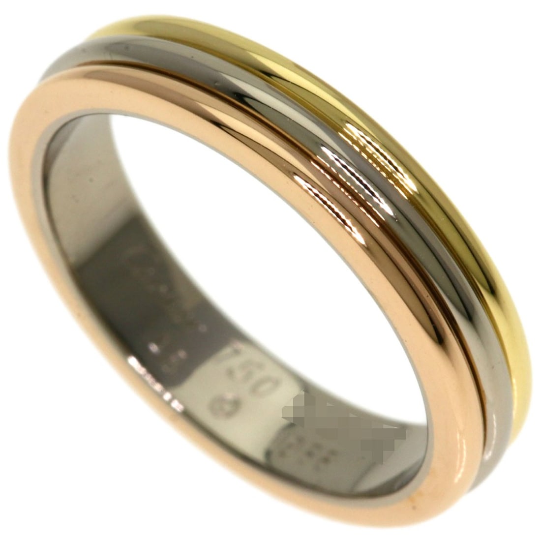 Cartier Three Colors # 48 Ring K18 Yellow Gold K18 White Gold: Cartier Three Colors # 48 Ring K18 Yellow Gold K18 White Gold Cartier Three Colors #48 Ring in K18 Yellow Gold and White Gold, available in size 4.5(US). This ring features a unique combination of