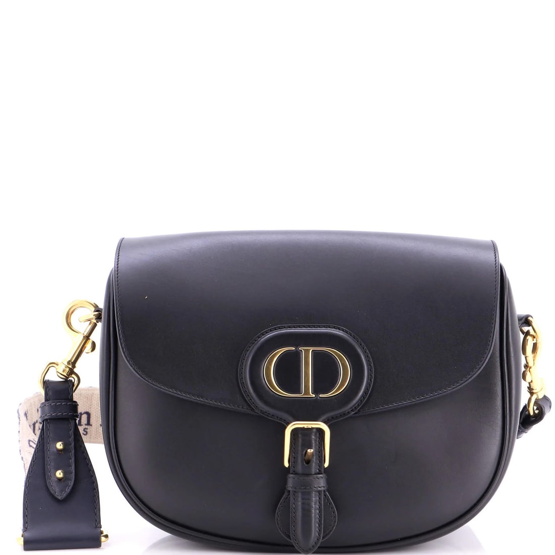 Dior Christian Bobby Leather Large Flap Bag: Dior Christian Bobby Leather Large Flap Bag Black Dior Bobby Leather Large Flap Bag with Gold Hardware, featuring suede interior and scuffed exterior. Measuring 7.5" tall, 10" wide, and 3" deep, this