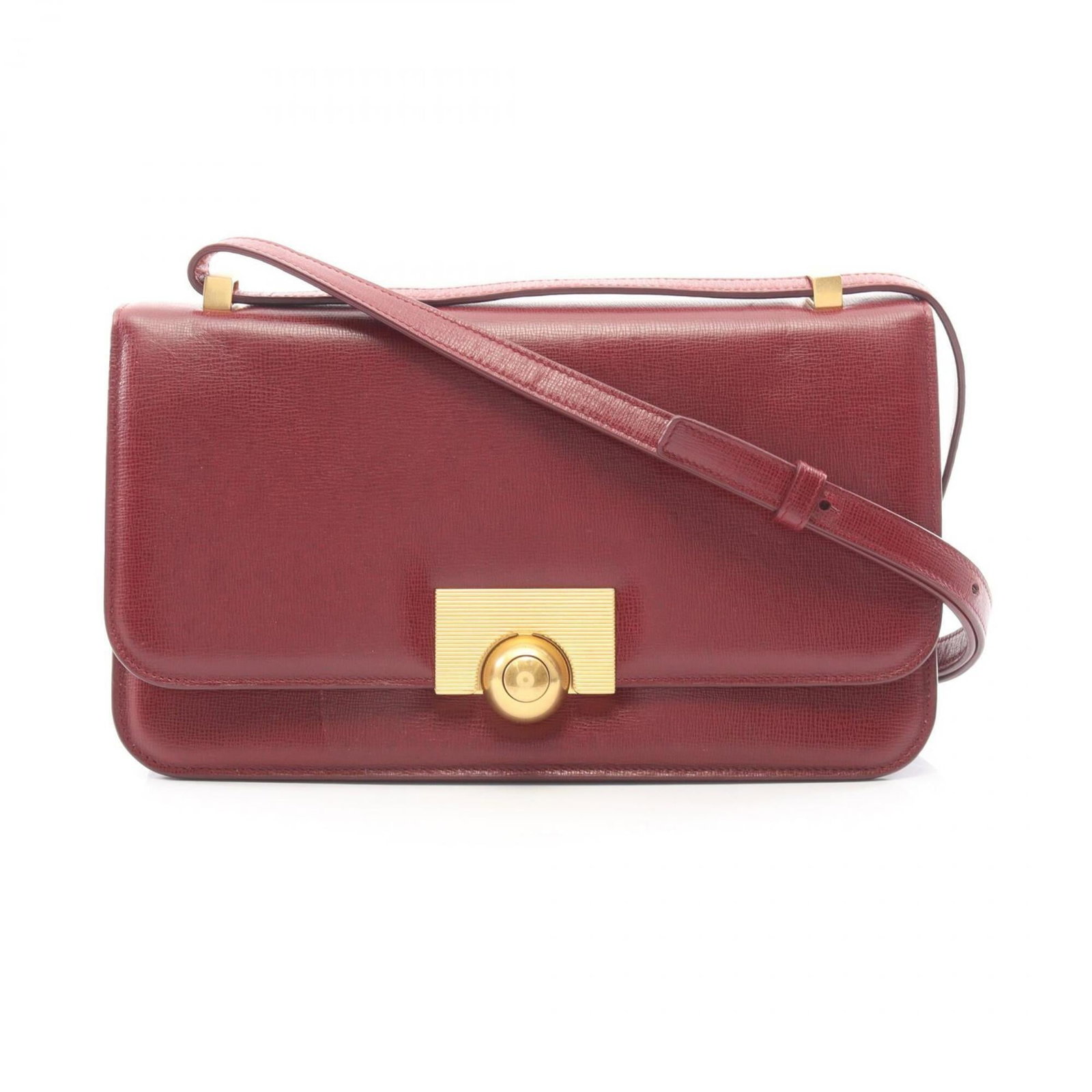 Handbag Leather Bottega Veneta Shoulder Bag: Handbag Leather Bottega Veneta Shoulder Bag Bottega Veneta's Bordeaux leather shoulder bag boasts sleek lines and sophisticated style, with its 15.5cm x 28cm x 4cm dimensions making it a versatile acc
