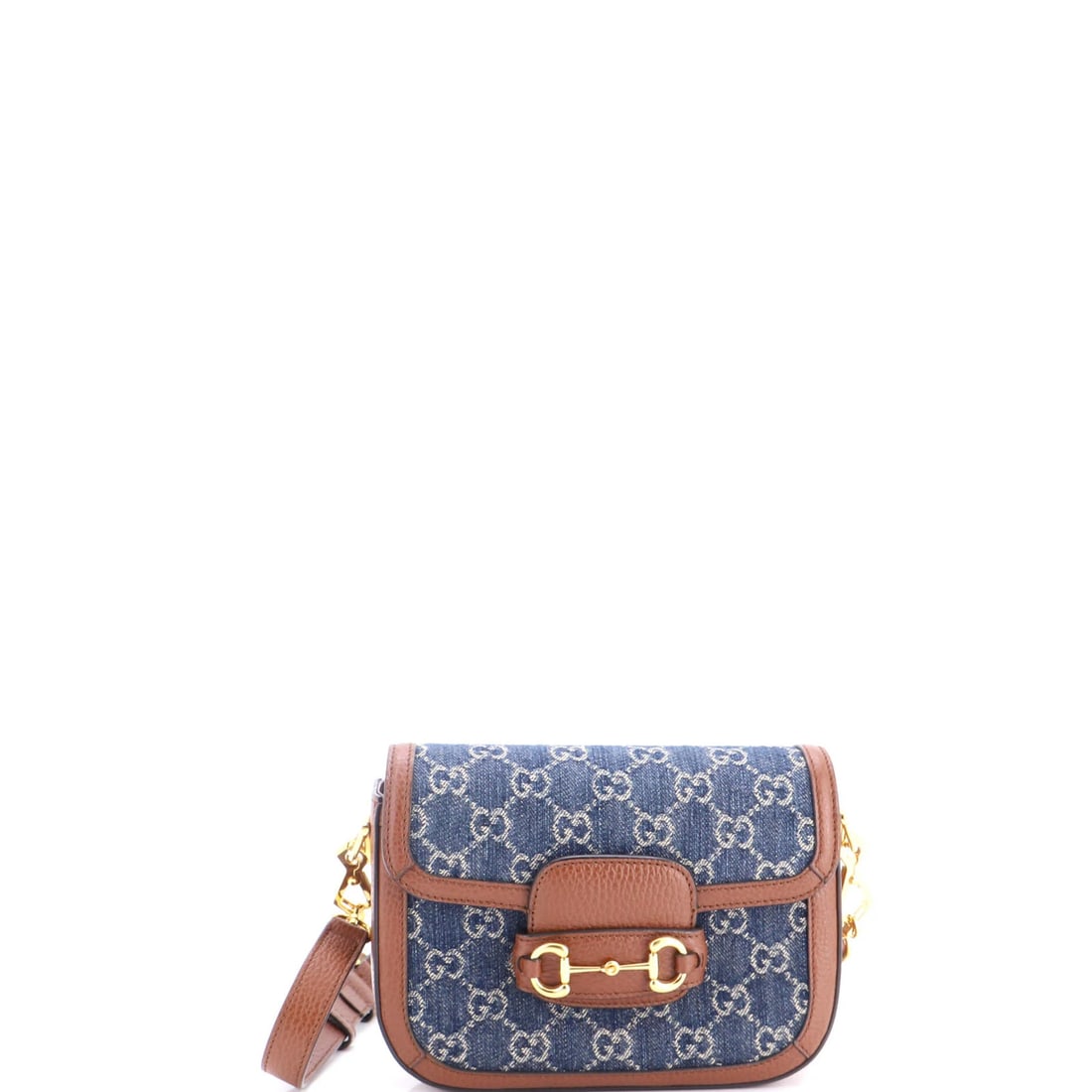 Gucci Horsebit 1955 Shoulder Bag GG Denim Mini: Gucci Horsebit 1955 Shoulder Bag GG Denim Mini Gucci Horsebit 1955 Shoulder Bag GG Denim Mini boasts a unique blend of classic style and denim charm. This iconic mini shoulder bag features a