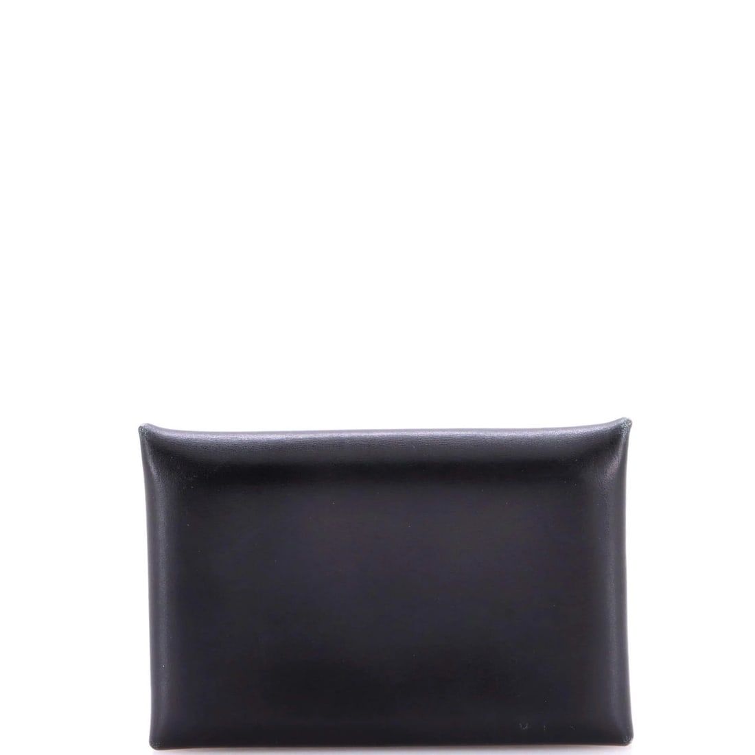 Calf Card Holder Box Hermes Duo Calvi: Calf Card Holder Box Hermes Duo Calvi The Hermes Calvi Duo Card Holder Box Calf features sleek black leather exterior and interior, with palladium hardware adding a touch of sophistication. Measuring