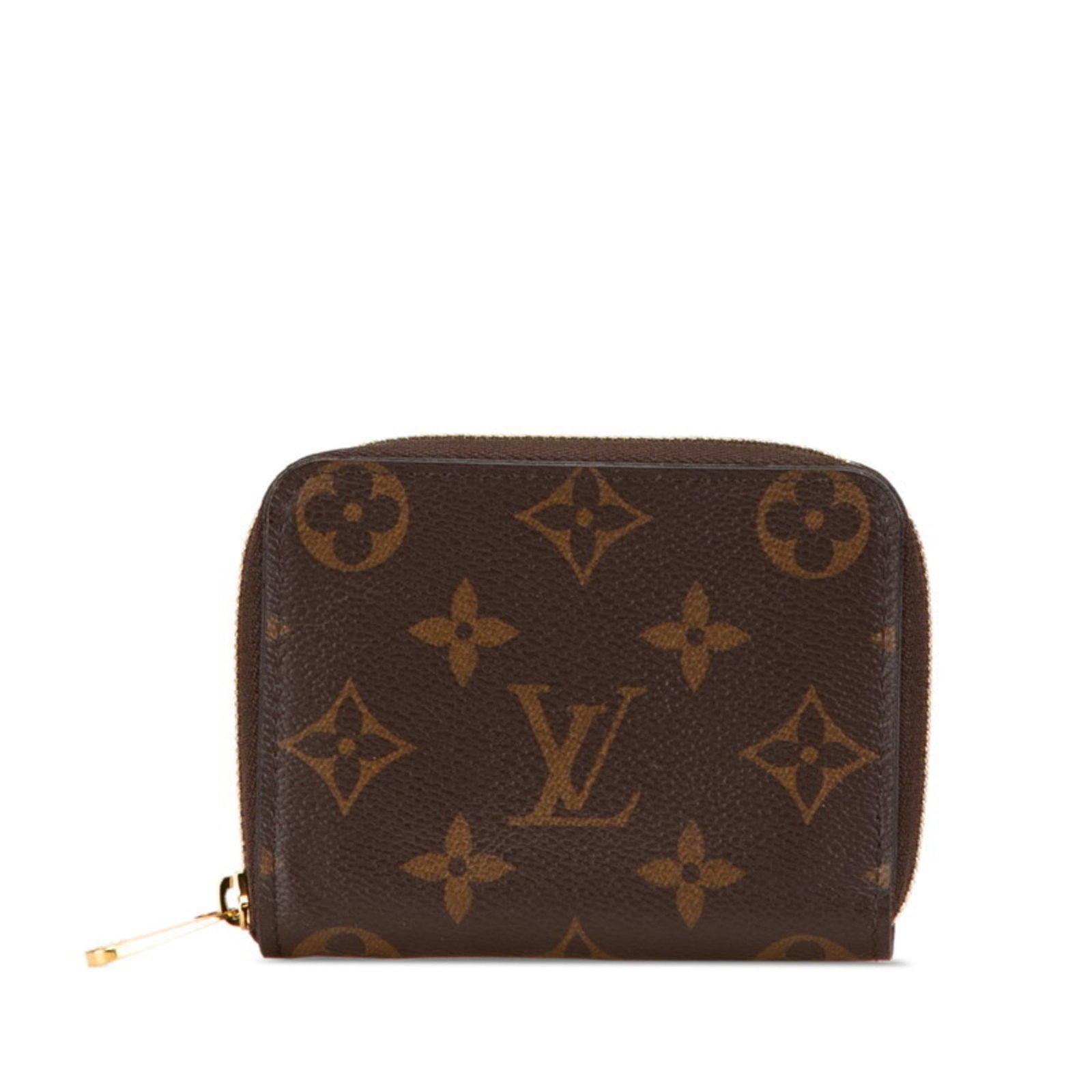 Louis Vuitton Coin Purse/ Coin Case Pvc Leather: Louis Vuitton Coin Purse/ Coin Case Pvc Leather The Louis Vuitton Coin Purse features a striking brown color and sleek design, combining PVC and leather materials for a unique look. Measuring 8.5cm x