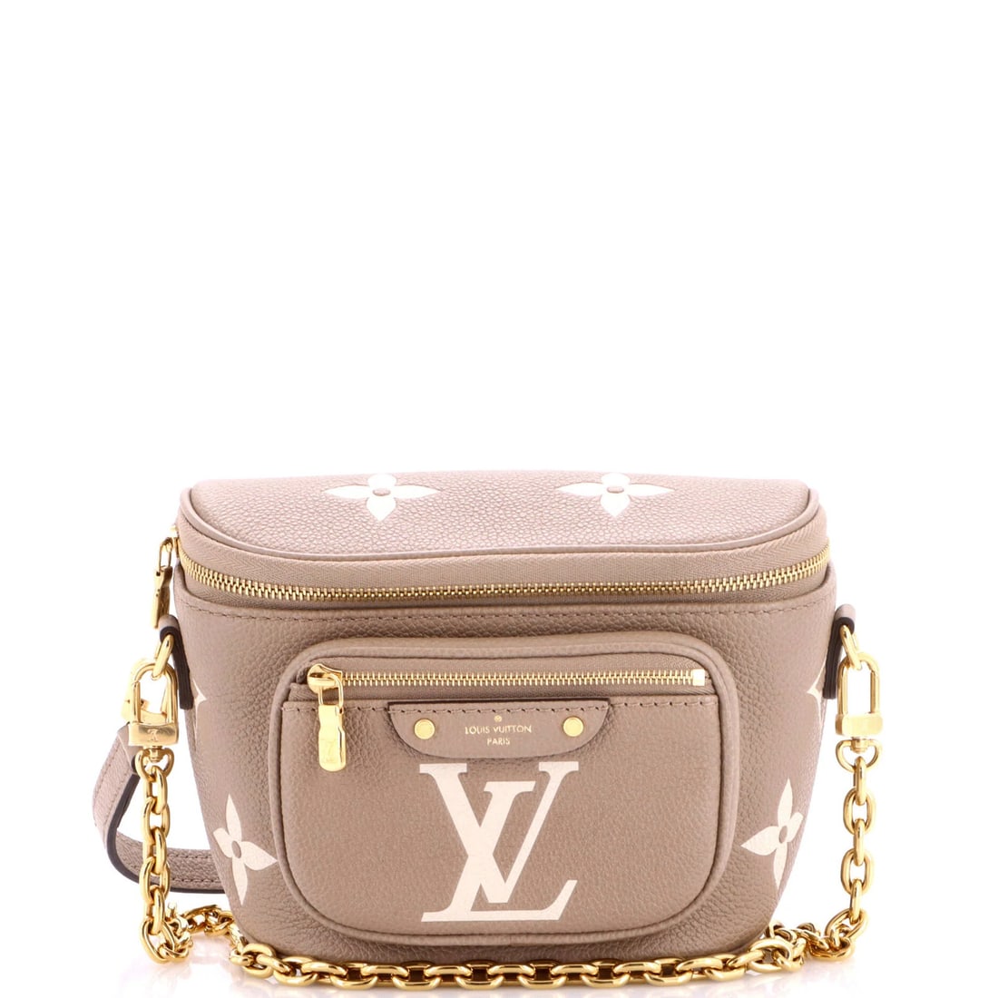 Mini Giant Empreinte Monogram Bicolor Bag Vuitton Louis: Mini Giant Empreinte Monogram Bicolor Bag Vuitton Louis Mini Giant Empreinte Monogram Bicolor Bag Vuitton Louis - A Neutral and Elegant Miniature Bum Bag with Touches of Luxury. Made from