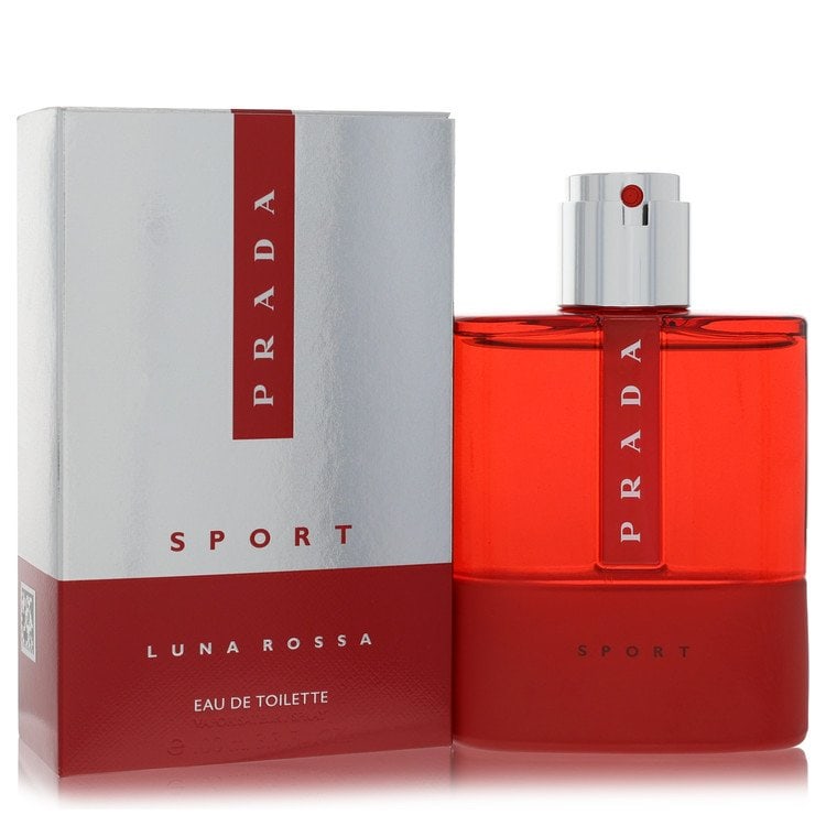 Prada Luna Rossa Sport by Prada Eau De Toilette Spray 3.4 oz: Prada Luna Rossa Sport by Prada Eau De Toilette Spray 3.4 oz Fresh and spicy, Prada Luna Rossa Sport by Prada Eau De Toilette Spray offers a unique blend of outdoorsy scents with a sweet side. Created