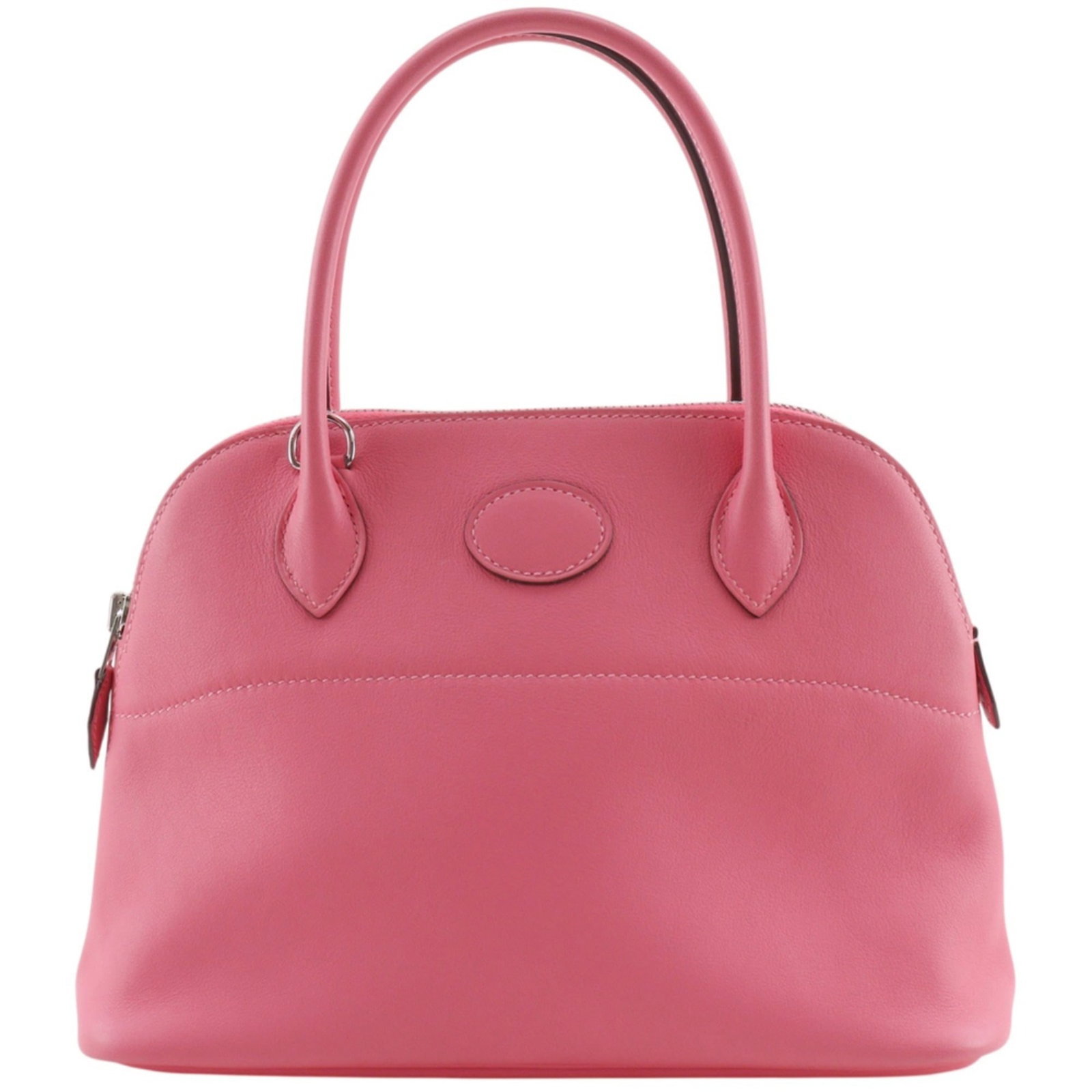 Swift Leather Handbag Hermes: Swift Leather Handbag Hermes Swift Leather Handbag by Hermes, featuring pink swift leather with a size of 19cm x 27cm x 10cm. This handbag boasts its signature style and sleek design, making it a stan
