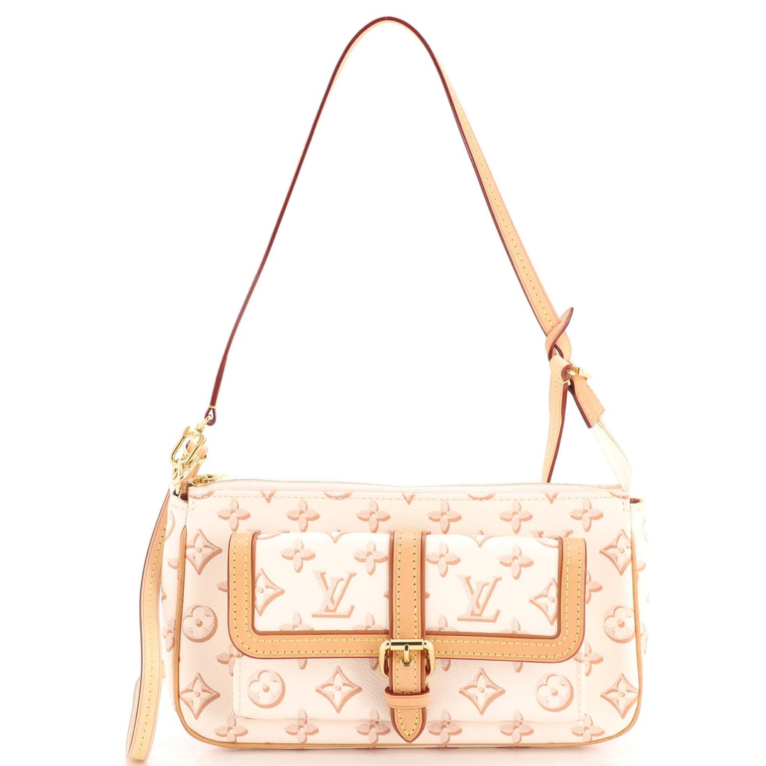 Louis Vuitton for You Monogram Fall Maxi Pochette Accessoires: Louis Vuitton for You Monogram Fall Maxi Pochette Accessoires The Louis Vuitton for You Monogram Fall Maxi Pochette Accessoires boasts a neutral exterior with subtle canvas coating, complemented by