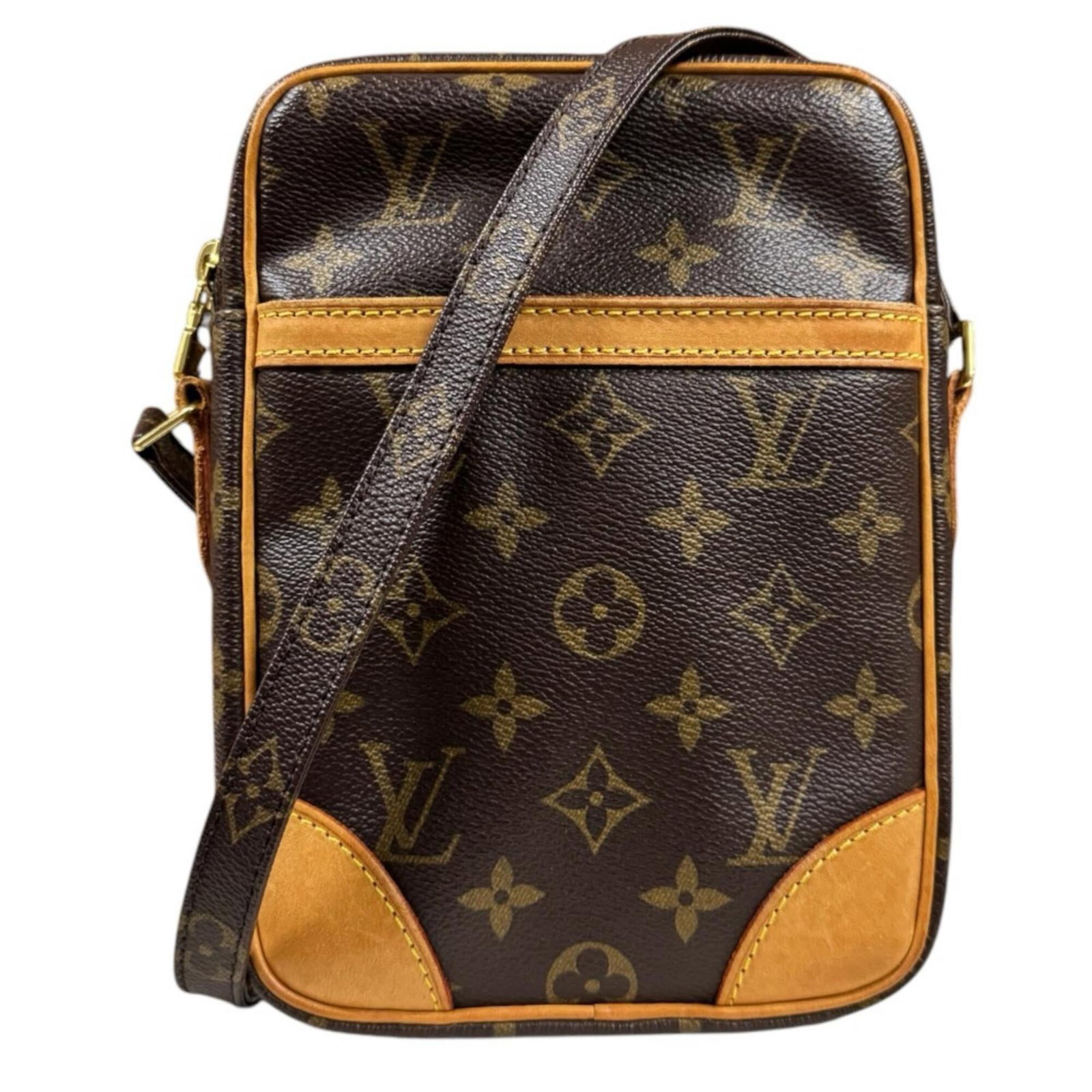 Shoulder Bag Monogram By Louis Vuitton: Shoulder Bag Monogram By Louis Vuitton Monogrammed with precision, this Louis Vuitton shoulder bag boasts its signature iconic design. Crafted from high-quality materials and featuring a sturdy zipper