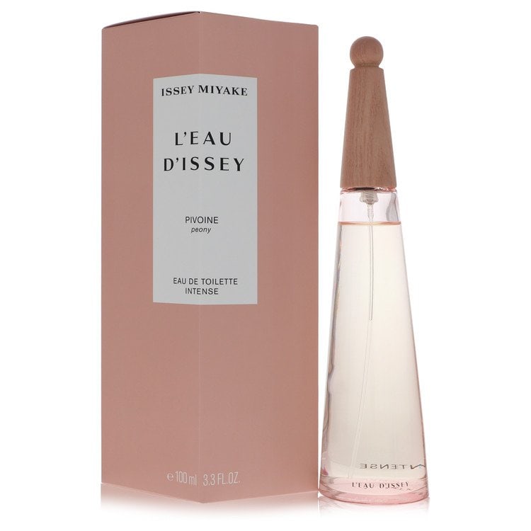 L'eau D'issey Pivoine by Issey Miyake Eau De Toilette Intense Spray 3.3 oz: L'eau D'issey Pivoine by Issey Miyake Eau De Toilette Intense Spray 3.3 oz Issey Miyake Eau De Toilette Intense Spray in L'eau D'issey Pivoine, a sophisticated and elegant fragrance. This 3.3 oz eau d