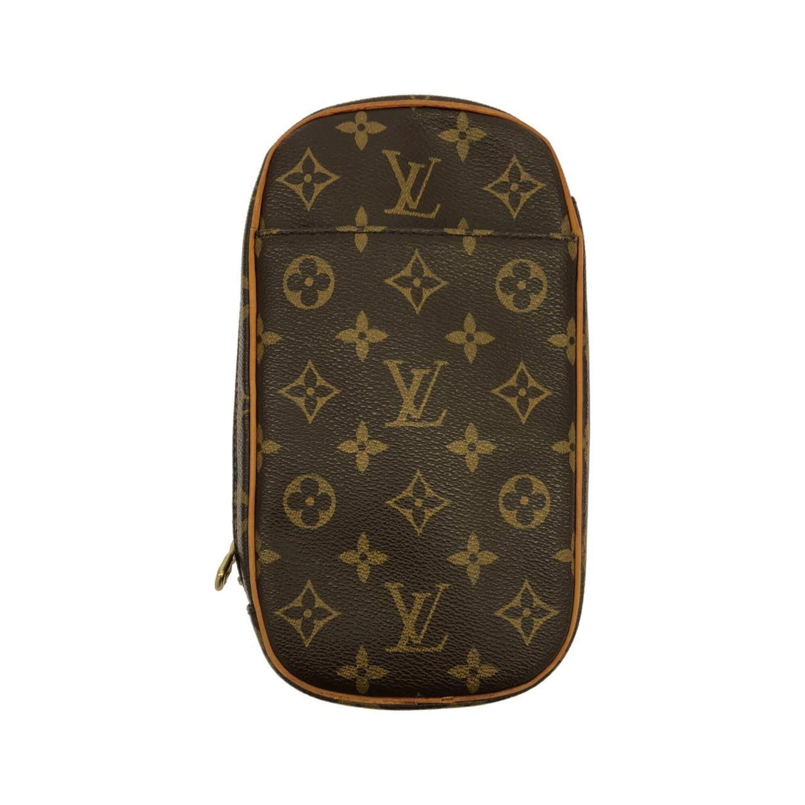 Coated Canvas Shoulder Bag Louis Vuitton: Coated Canvas Shoulder Bag Louis Vuitton Coated canvas shoulder bag with gold hardware, featuring the iconic Monogram pattern in marron. This stylish and practical bag measures 22.5cm x 12cm x 5cm