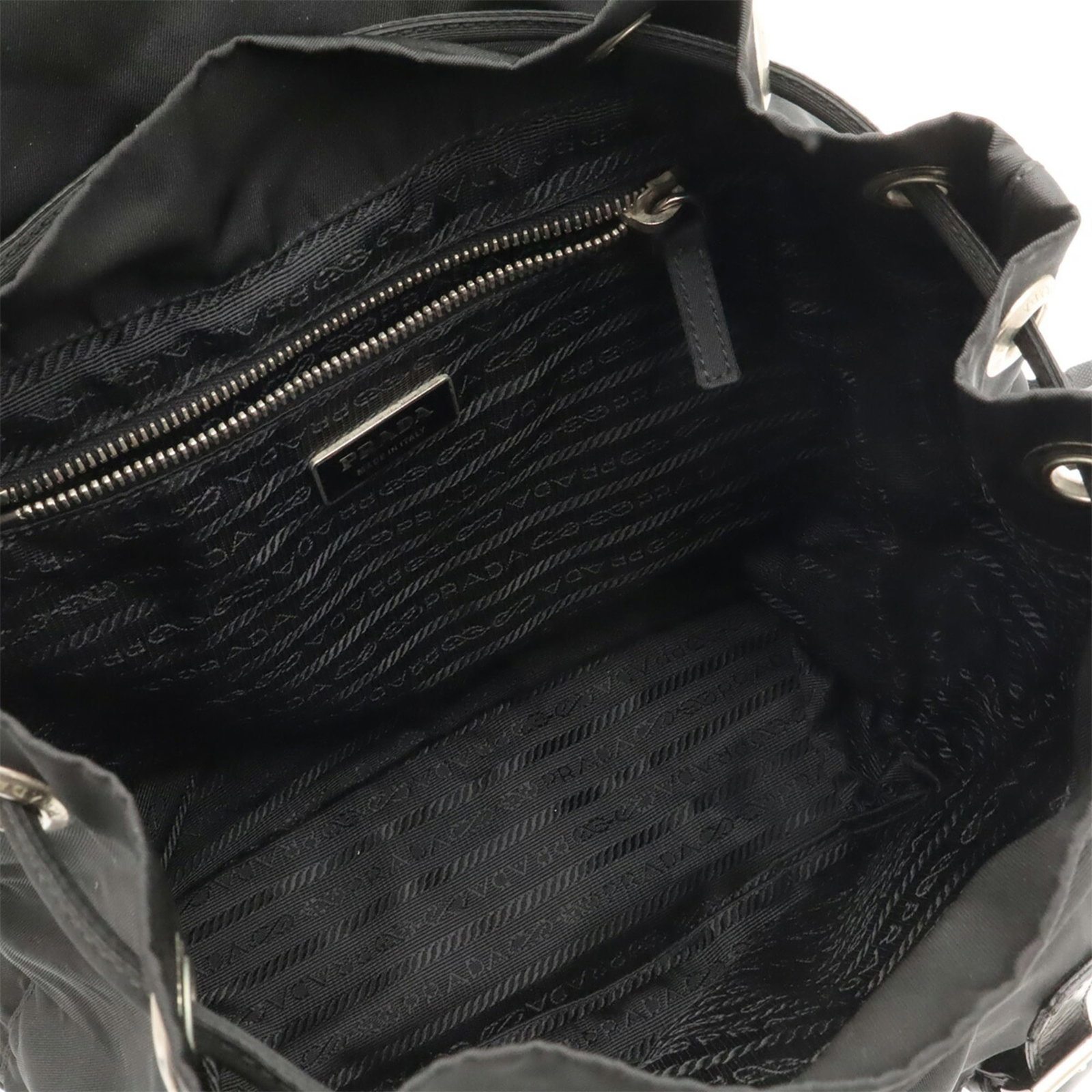 Nylon Leather Prada Backpack - 7