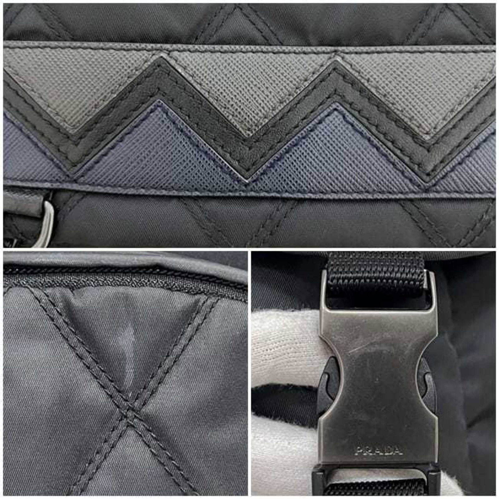 Nylon Leather Prada Backpack - 11