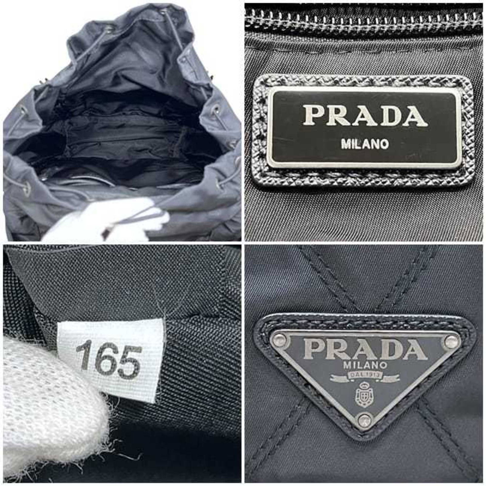 Nylon Leather Prada Backpack - 4