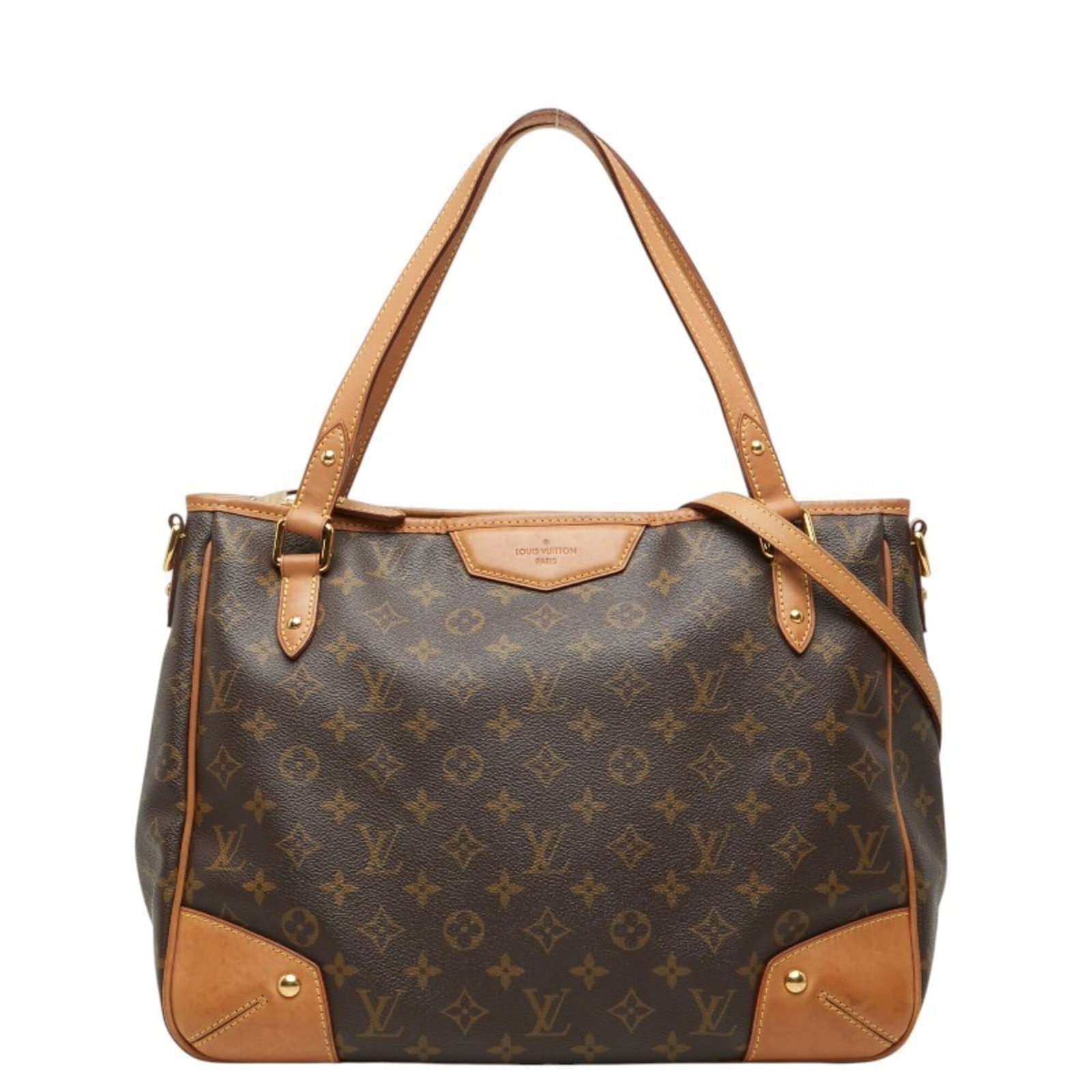 Vuitton Leather Pvc Bag Handbag Shoulder: Vuitton Leather Pvc Bag Handbag Shoulder Brown Louis Vuitton MPN M41232 PVC Leather Shoulder Bag, measuring 28.5cm x 38cm x 14.5cm, combines leather and PVC materials for a unique look. This shoulder 