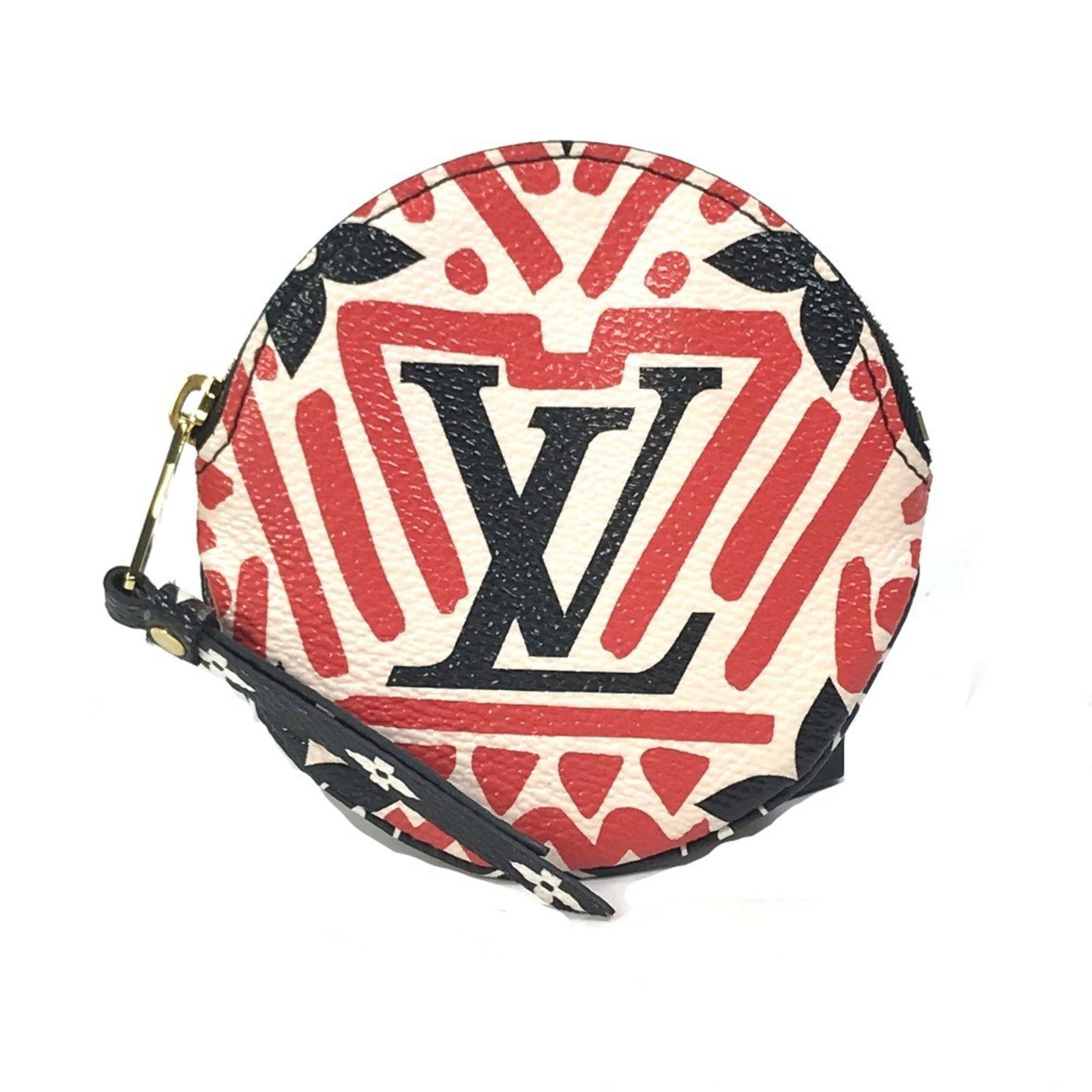 Louis Vuitton Purse Coin Case Monogram: Louis Vuitton Purse Coin Case Monogram The Louis Vuitton Purse Coin Case Monogram boasts its iconic black, red, and white monogram pattern on a sleek design. This compact coin case measures 10cm x 9.5