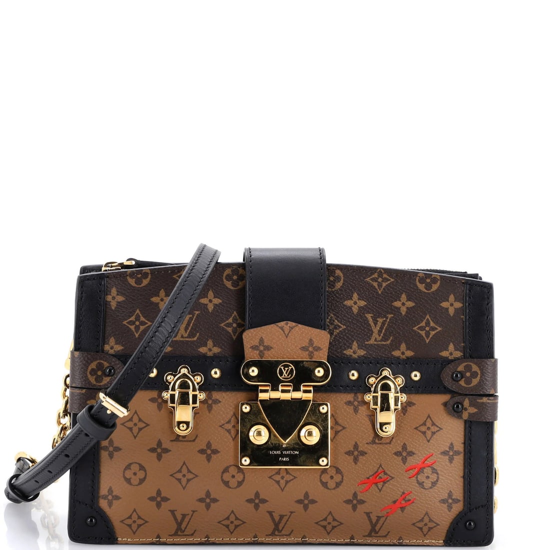 Canvas trunk clutch reverse monogram Louis Vuitton (1 of 8)
