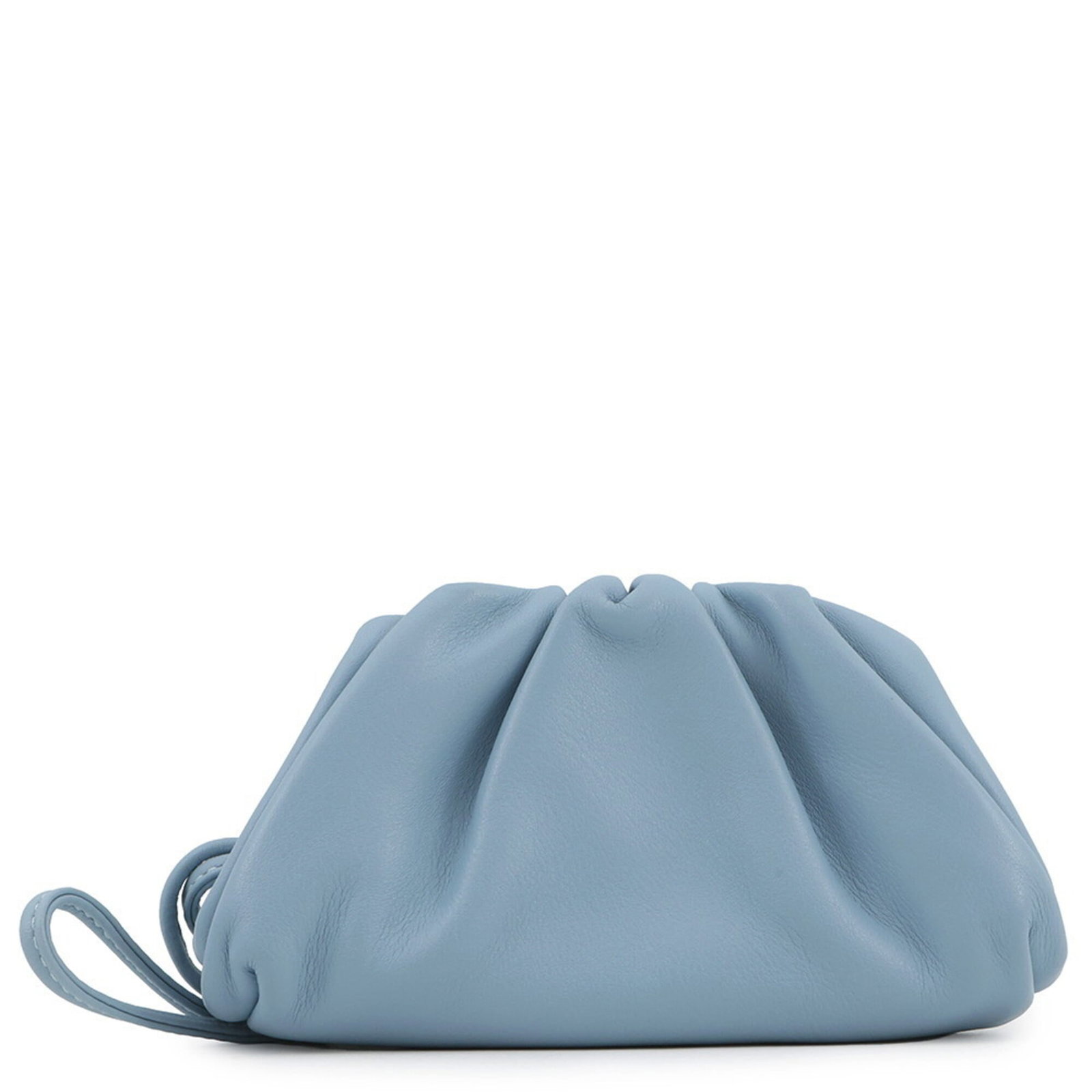 Leather Coin Case Coin Purse Bottega Veneta: Leather Coin Case Coin Purse Bottega Veneta Bottega Veneta's iconic coin case, crafted from rich light blue leather. This elegant design measures 8cm x 14cm x 3cm and features the brand's signature