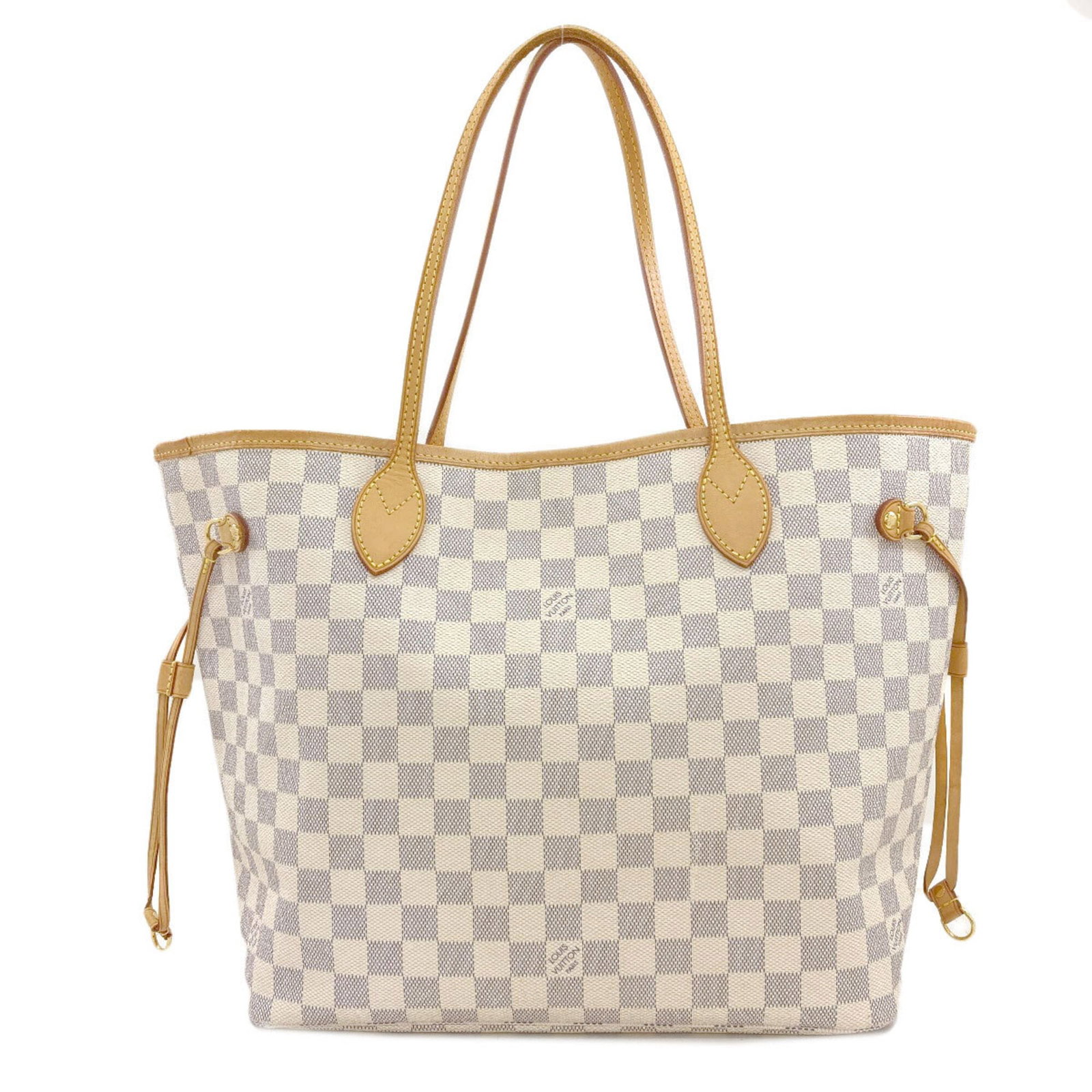 Damier Canvas Tote Bag by Louis Vuitton: Damier Canvas Tote Bag by Louis Vuitton Damier Azur canvas tote bag with classic Louis Vuitton design, featuring iconic Damier pattern in a timeless blue hue. This stylish and functional bag boasts a