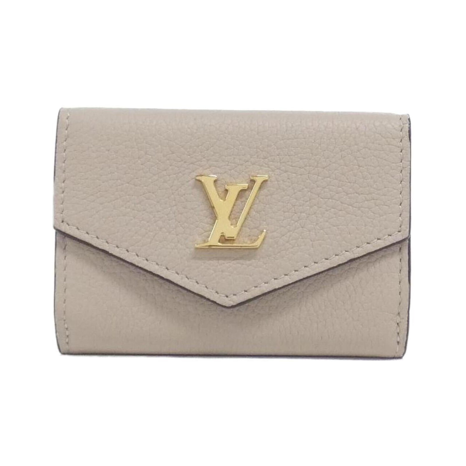 Leather wallet fold Louis Vuitton: Leather wallet fold Louis Vuitton This Louis Vuitton MPN M69340 tri-fold wallet features high-quality calf leather in grayish color, with a classic fold design that adds to its timeless elegance.