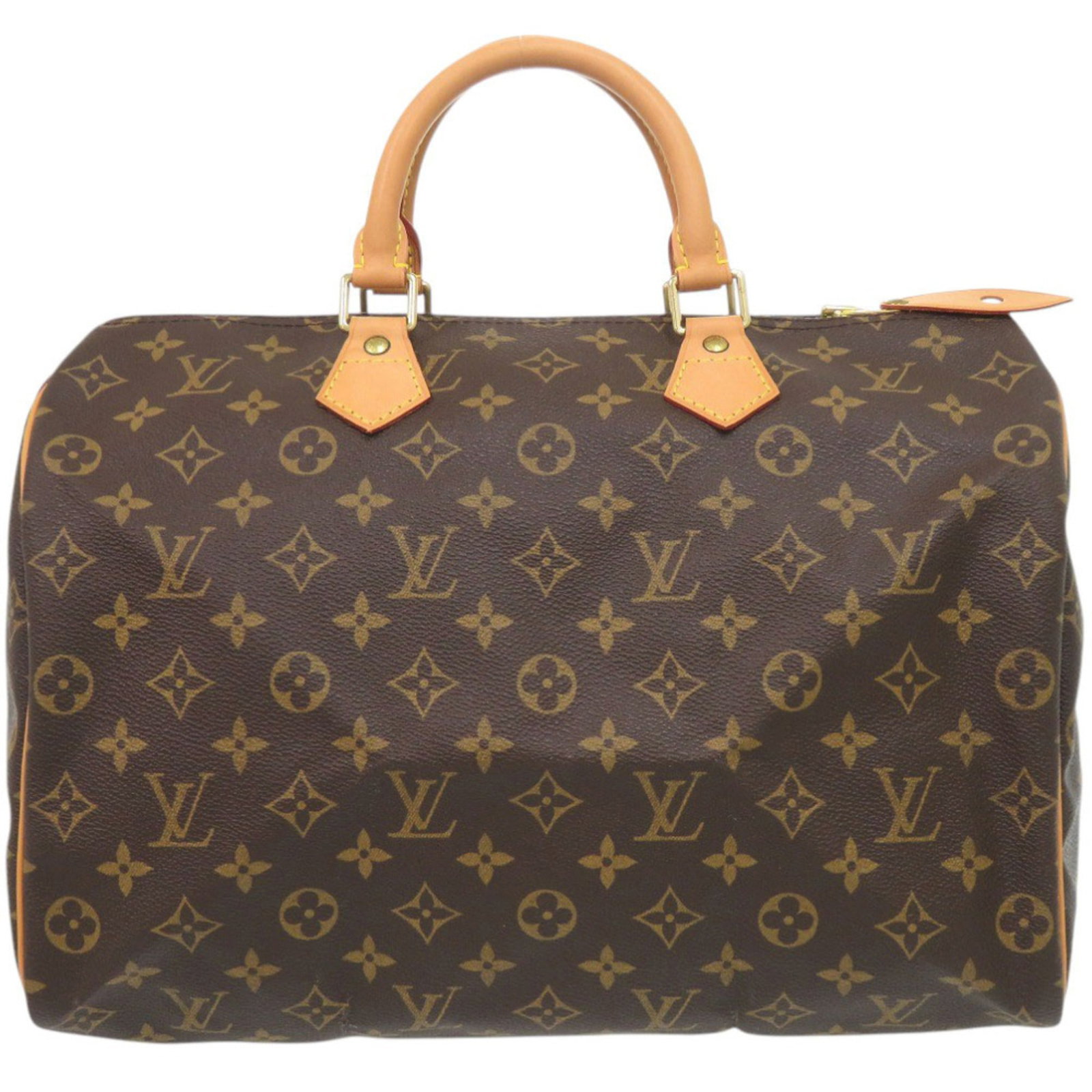 Louis Vuitton Handbag Monogram: Louis Vuitton Handbag Monogram Brown Monogram Louis Vuitton Handbag. Made in France, this handbag features the iconic monogram pattern and measures 21cm x 35cm x 18cm. A classic design from a renowned