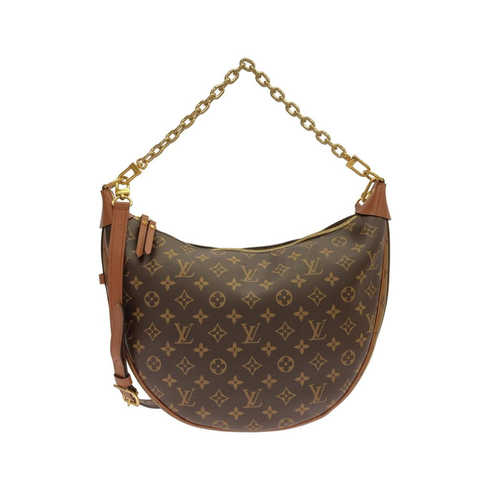Shoulder bag coated canvas by Louis Vuitton: Shoulder bag coated canvas by Louis Vuitton Coated canvas by Louis Vuitton, a timeless and stylish shoulder bag with a classic brown hue. Measuring 26cm x 40cm x 9cm, it offers ample space for