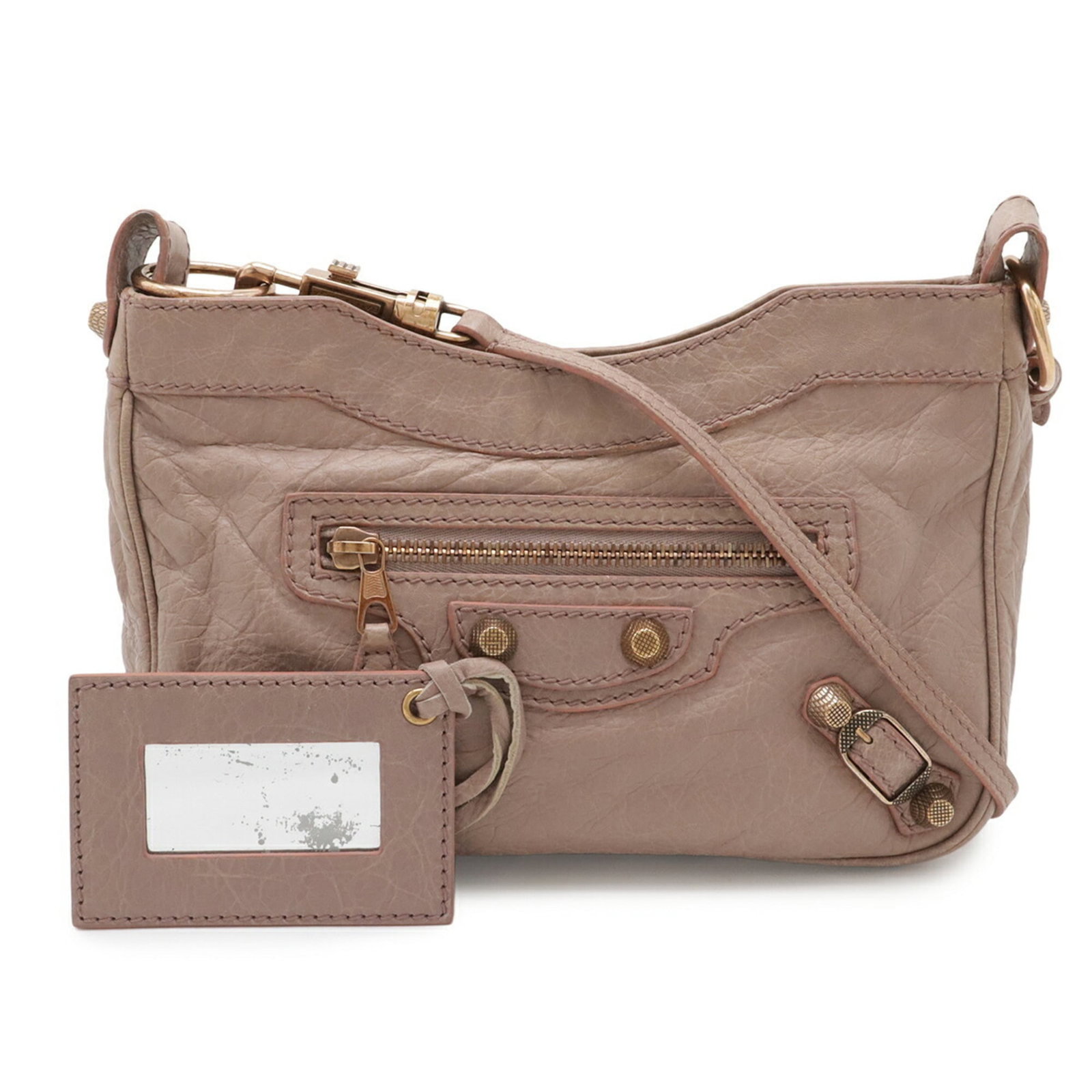 Bag Pochette Shoulder Leather Balenciaga Clutch: Bag Pochette Shoulder Leather Balenciaga Clutch Pink Balenciaga Leather Pochette Clutch. Made from high-quality leather, this pochette clutch features a signature design with a pink color that adds a