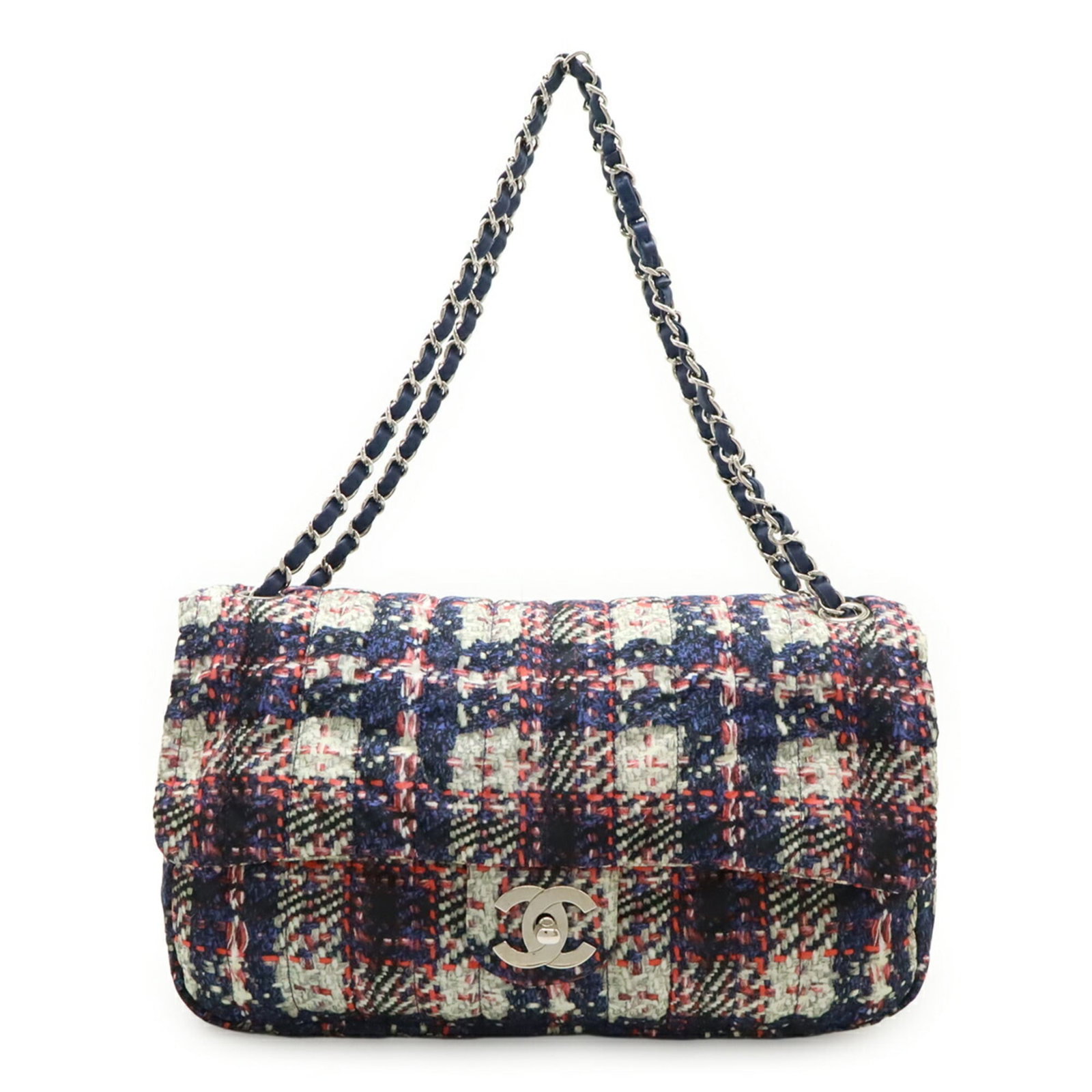 Chanel Handbag Shoulder Bag Nylon Leather: Chanel Handbag Shoulder Bag Nylon Leather Nylon and leather combine in a sleek, versatile design. This Chanel shoulder bag features a light gray, navy, or pink color option, with dimensions of 17cm x