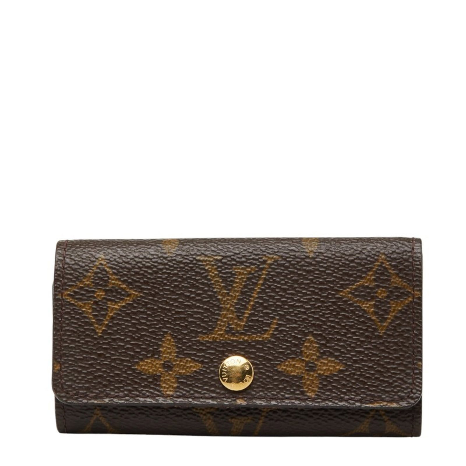 Vuitton Keycase Pvc Leather Louis: Vuitton Keycase Pvc Leather Louis Brown Louis Vuitton MPN M69517 Keycase made from PVC and leather, measuring 5cm x 10.5cm x 1cm. This compact keycase features a signature from the artist, adding a