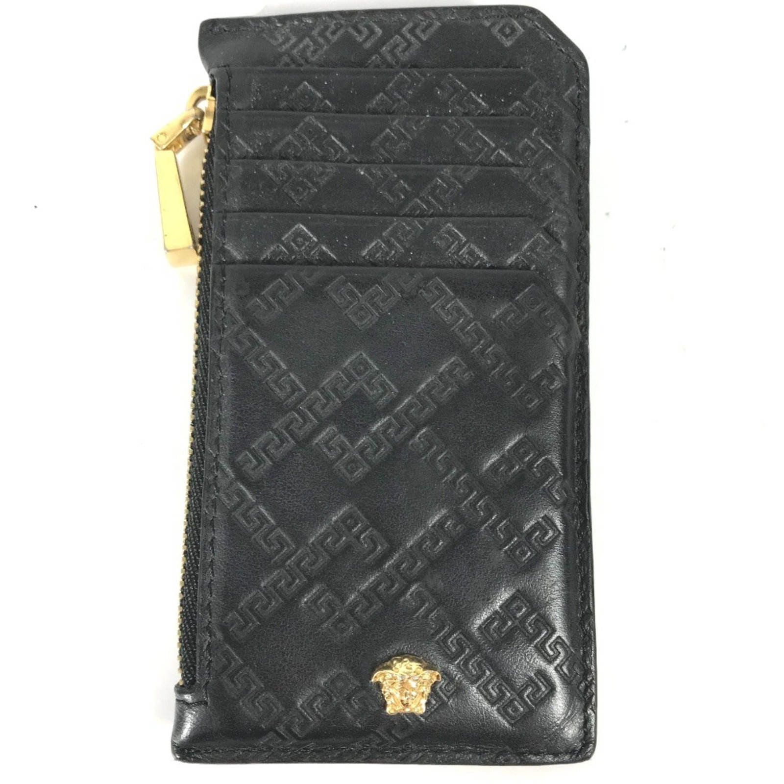 Leather Wallet Bi Fold Versace: Leather Wallet Bi Fold Versace Versace Leather Wallet Bi Fold, Black. Made from high-quality leather, this bi-fold wallet features a sleek design and durable construction. Comes with a luxury box and 