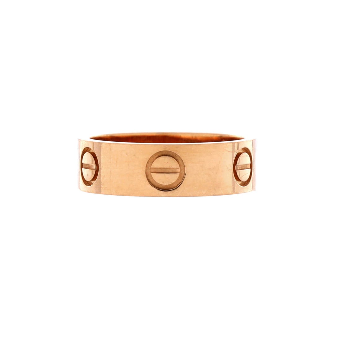 Cartier Love Band Ring 18K Rose Gold: Cartier Love Band Ring 18K Rose Gold 18K Rose Gold Cartier Love Band Ring - A Timeless Classic. This exquisite ring features 18K rose gold construction, measuring 5.50 mm in width and available in siz