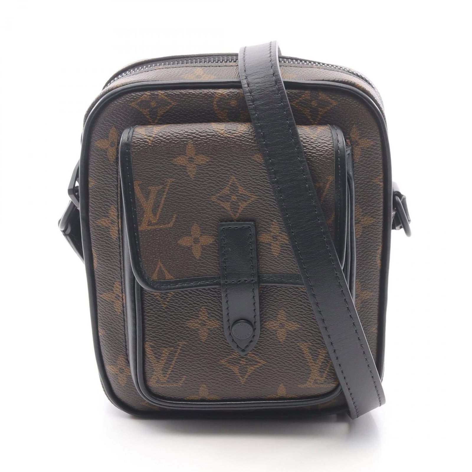 Canvas Leather coated shoulder bag from Louis Vuitton: Canvas Leather coated shoulder bag from Louis Vuitton Canvas Leather Coated Shoulder Bag from Louis Vuitton, featuring coated canvas and leather construction, with a sleek black and brown color option