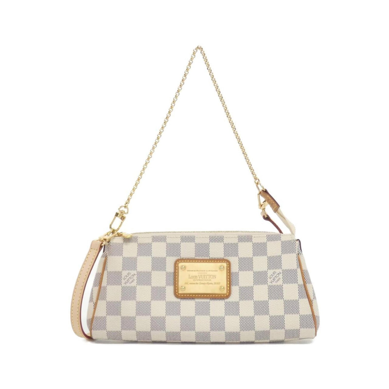 Damier Azur Louis Vuitton Shoulder Bag: Damier Azur Louis Vuitton Shoulder Bag Damier Azur Louis Vuitton Shoulder Bag features the iconic Damier Azur pattern in a vibrant blue and white design. This stylish shoulder bag measures 12cm x