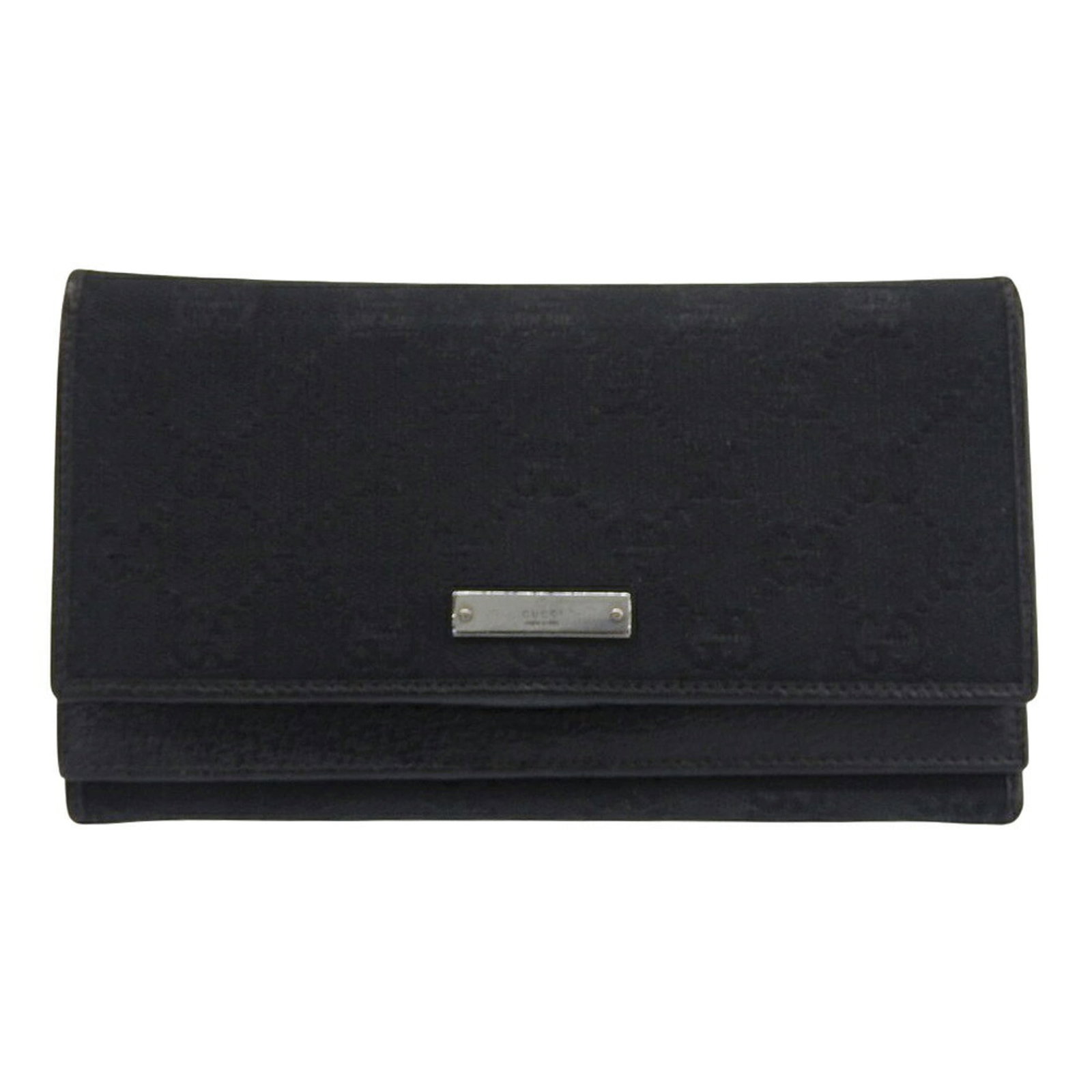 Canvas Gg Bi fold Wallet Long: Canvas Gg Bi fold Wallet Long Canvas GG Bi fold Wallet Long features Gucci's signature GG canvas material in black, with a sleek bi-fold design and long size for added convenience. This stylish