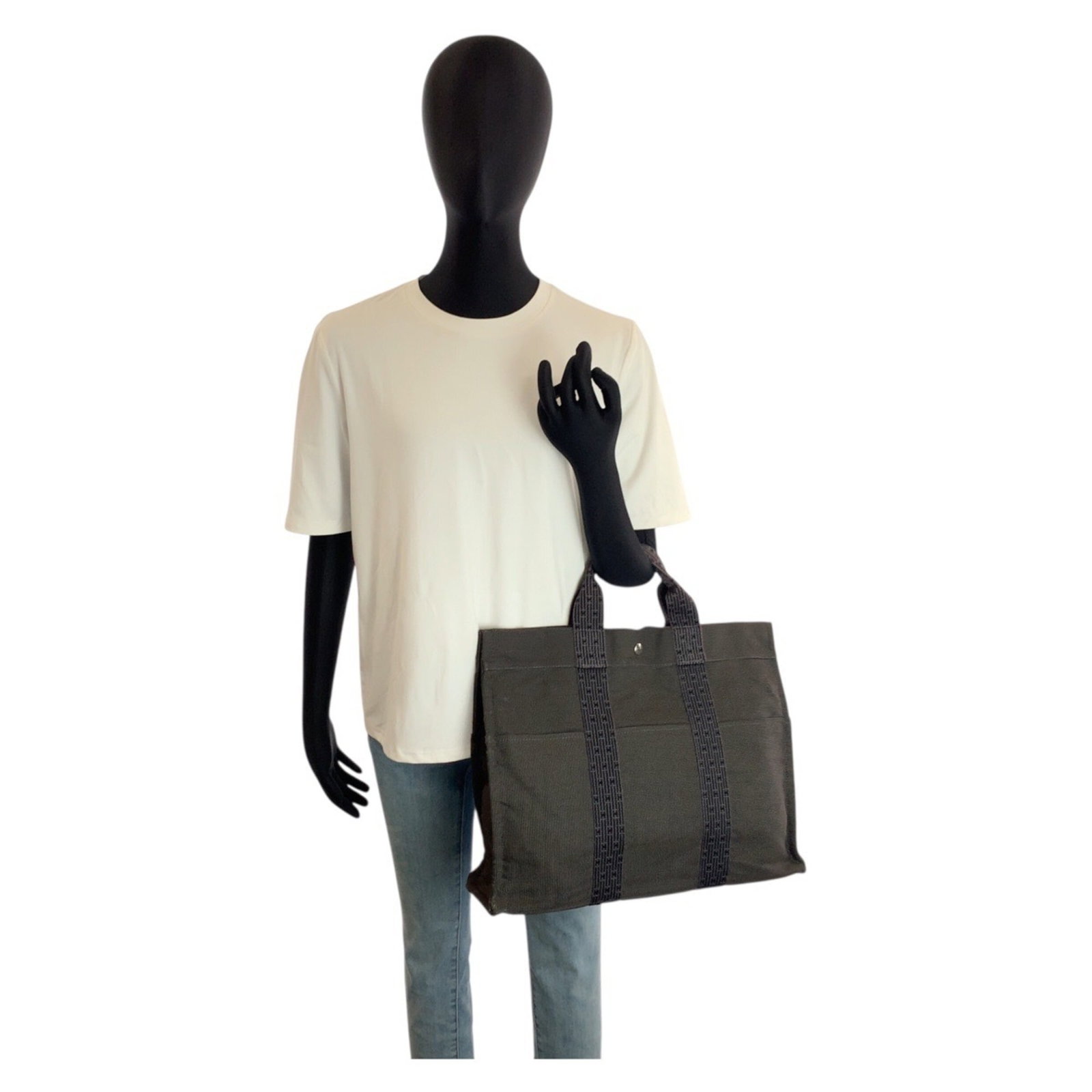 Polyester Polyamide Handbag Tote Hermes - 6
