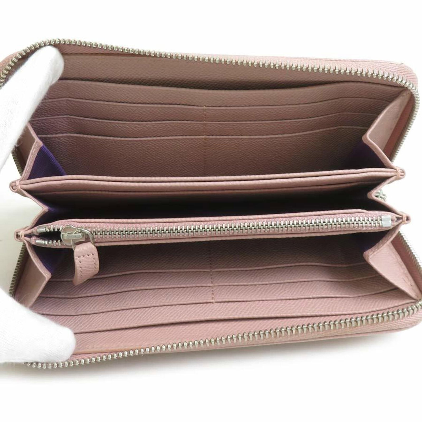 Long Bi fold Wallet Leather - 3