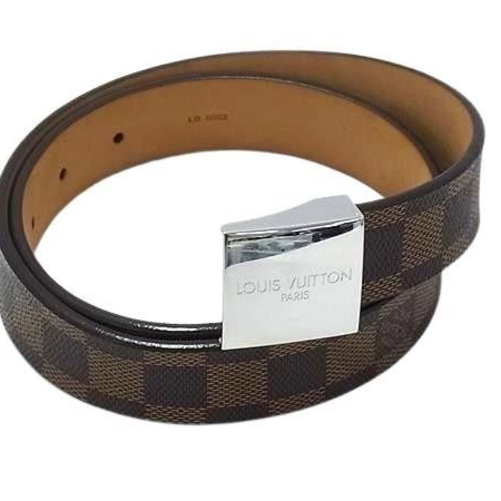 Louis Vuitton Standard Belt: Louis Vuitton Standard Belt The Louis Vuitton Standard Belt boasts a classic design with a rich history, featuring a durable PVC and leather combination in elegant brown and ebene hues. Its