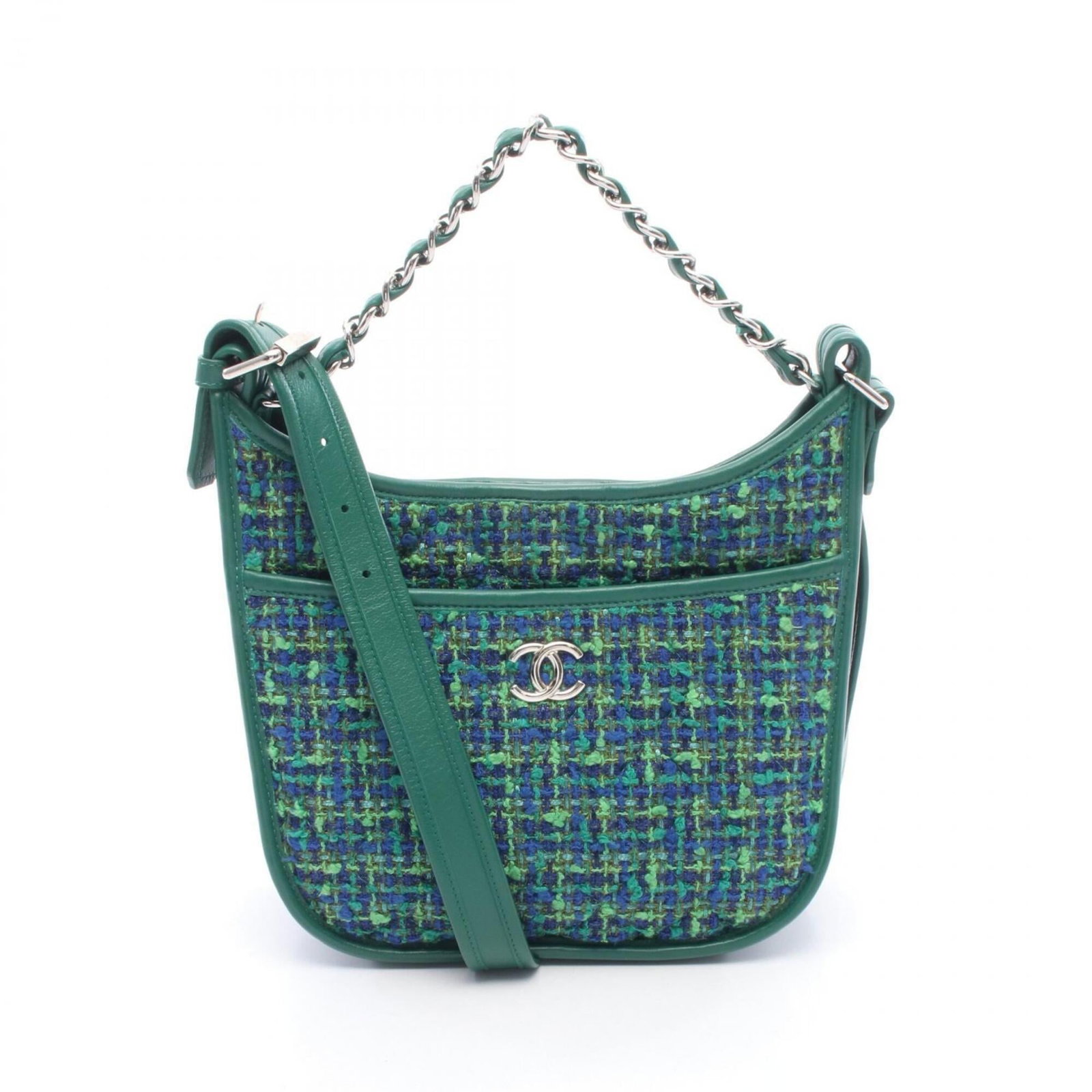 Handbag Leather Fabric Shoulder Bag Chanel (1 of 7)