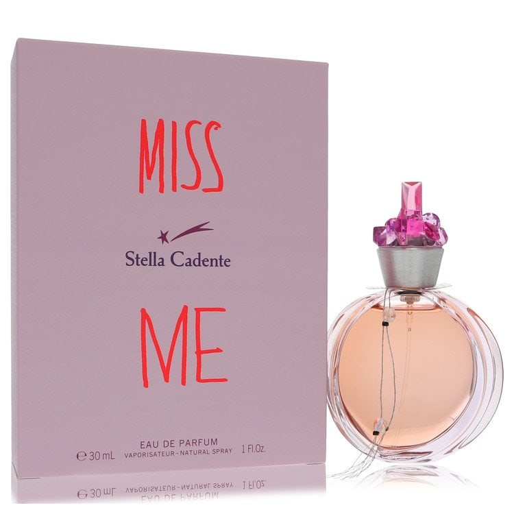 Miss Me by Stella Cadente Eau De Parfum Spray 1 oz: Miss Me by Stella Cadente Eau De Parfum Spray 1 oz Miss Me by Stella Cadente Eau De Parfum Spray is a floral green fragrance launched in 2005. The scent opens with fruity top notes of orange blossom a