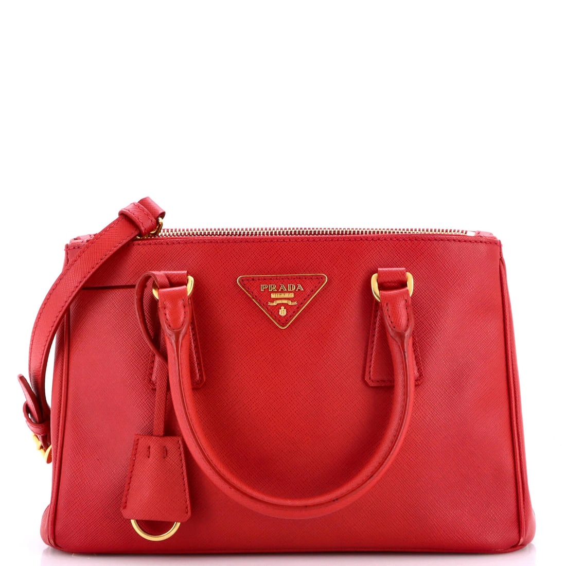 Saffiano leather small double zip tote by Prada (1 of 7)