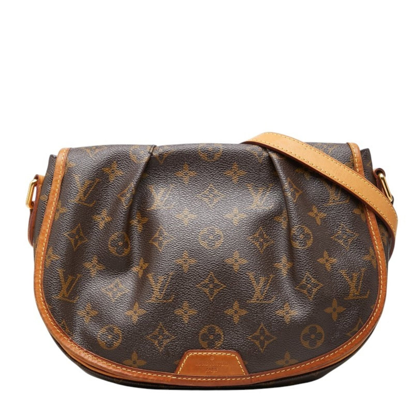 Louis Vuitton PVC Leather Bag Shoulder: Louis Vuitton PVC Leather Bag Shoulder PVC Leather Bag from Louis Vuitton Features Brown Color and Classic Design. This shoulder bag boasts a unique combination of PVC and leather materials,