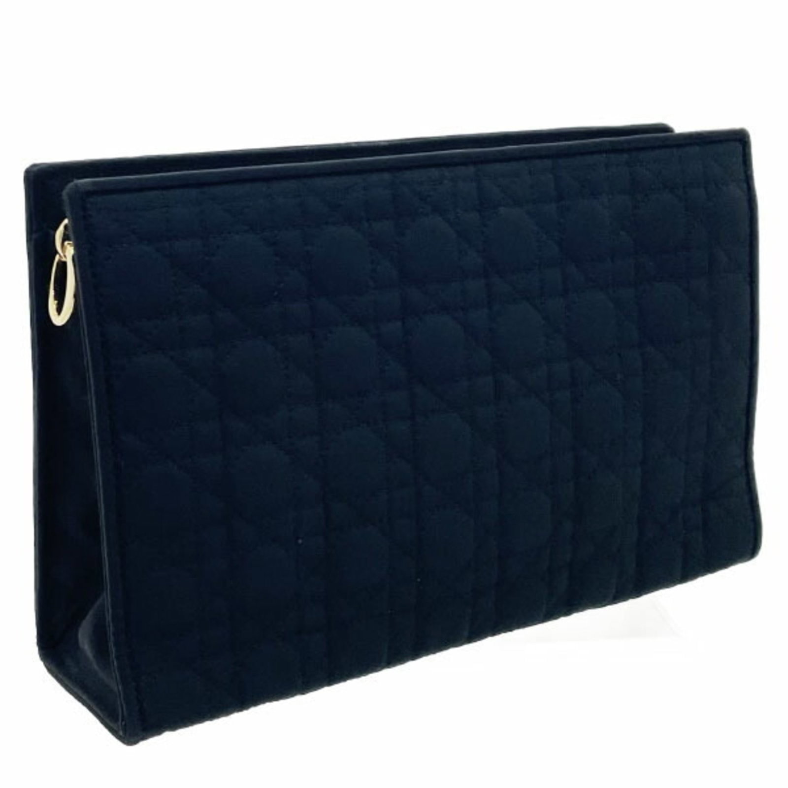 Dior Pouch Nylon: Dior Pouch Nylon The Dior Pouch Nylon is a sleek and sophisticated accessory, featuring a black nylon material with gold hardware and a zipper closure. This stylish pouch measures 13cm x 20cm x 6cm