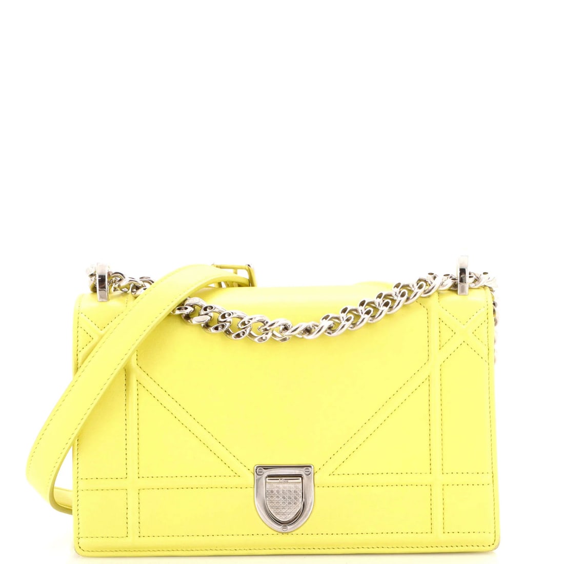 Christian Dior Diorama Flap Bag Lambskin Small: Christian Dior Diorama Flap Bag Lambskin Small Yellow Christian Dior Diorama Flap Bag Lambskin Small, featuring a small size with a handle drop of 10.5-12.5" and strap drop of 20-22". This cross-body