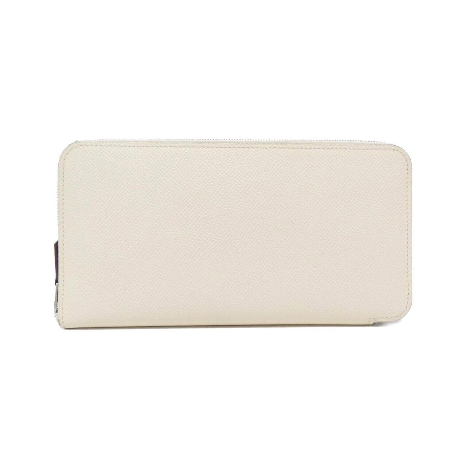 Hermes Long Wallet (Bi-Fold) Epsom Leather Silk: Hermes Long Wallet (Bi-Fold) Epsom Leather Silk Epsom leather and silk come together in this elegant bi-fold wallet from Hermes, crafted with precision to create a timeless design. Measuring just 10cm