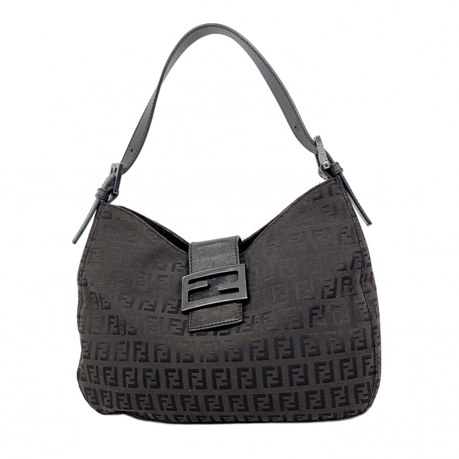 Canvas Fendi Handbag Nylon: Canvas Fendi Handbag Nylon Canvas Fendi Handbag Nylon - A sleek and modern black nylon canvas handbag with silver hardware, measuring 16cm x 26cm x 7cm. This stylish bag features a durable nylon