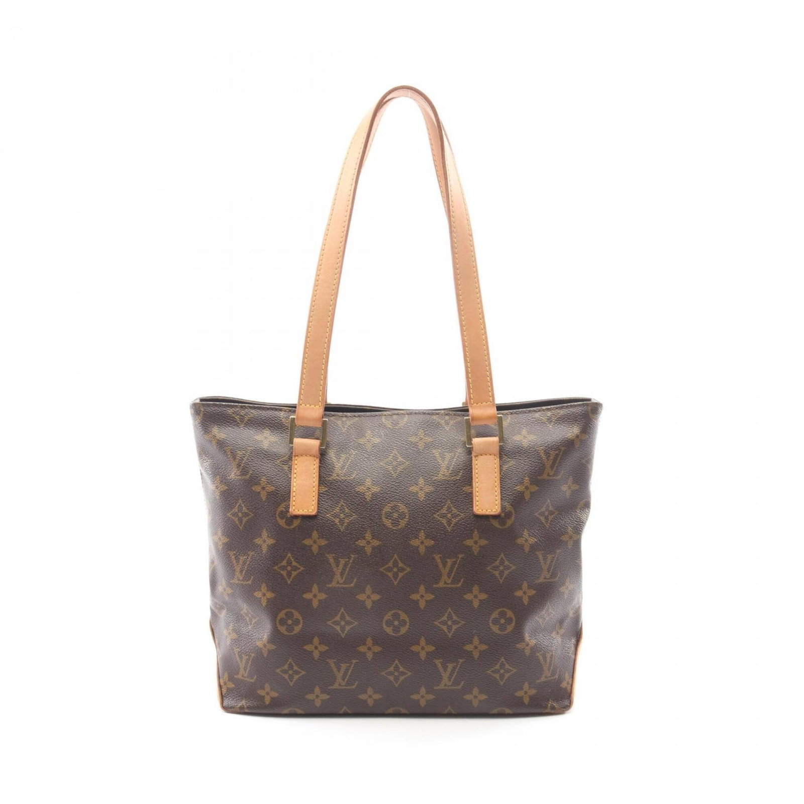 Handbag coated canvas pvc monogram leather shoulder bag Louis Vuitton: Handbag coated canvas pvc monogram leather shoulder bag Louis Vuitton Coated canvas, PVC, and monogram leather come together in this classic Louis Vuitton shoulder bag, featuring the iconic brown